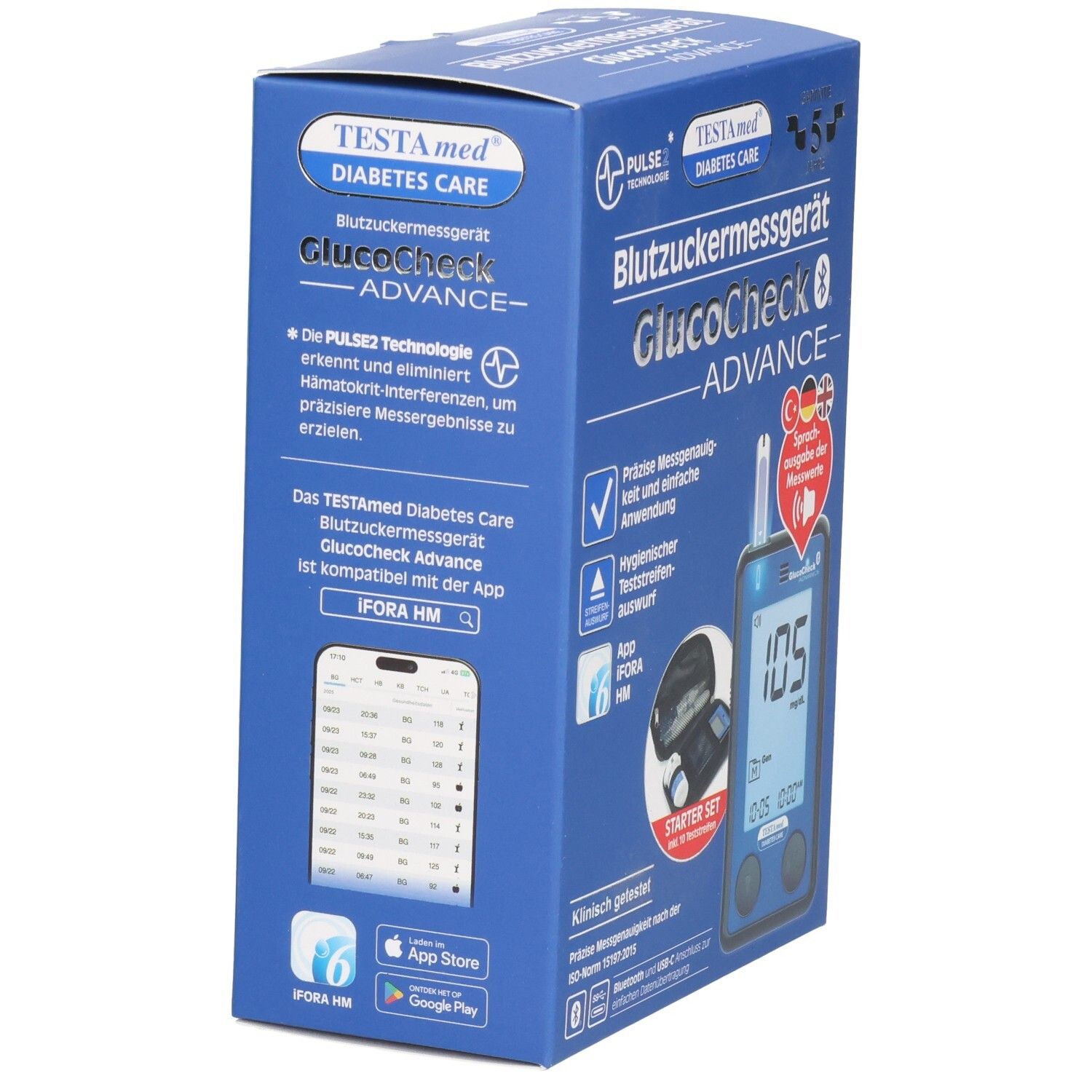 TESTAmed® GlucoCheck ADVANCE Teststreifen