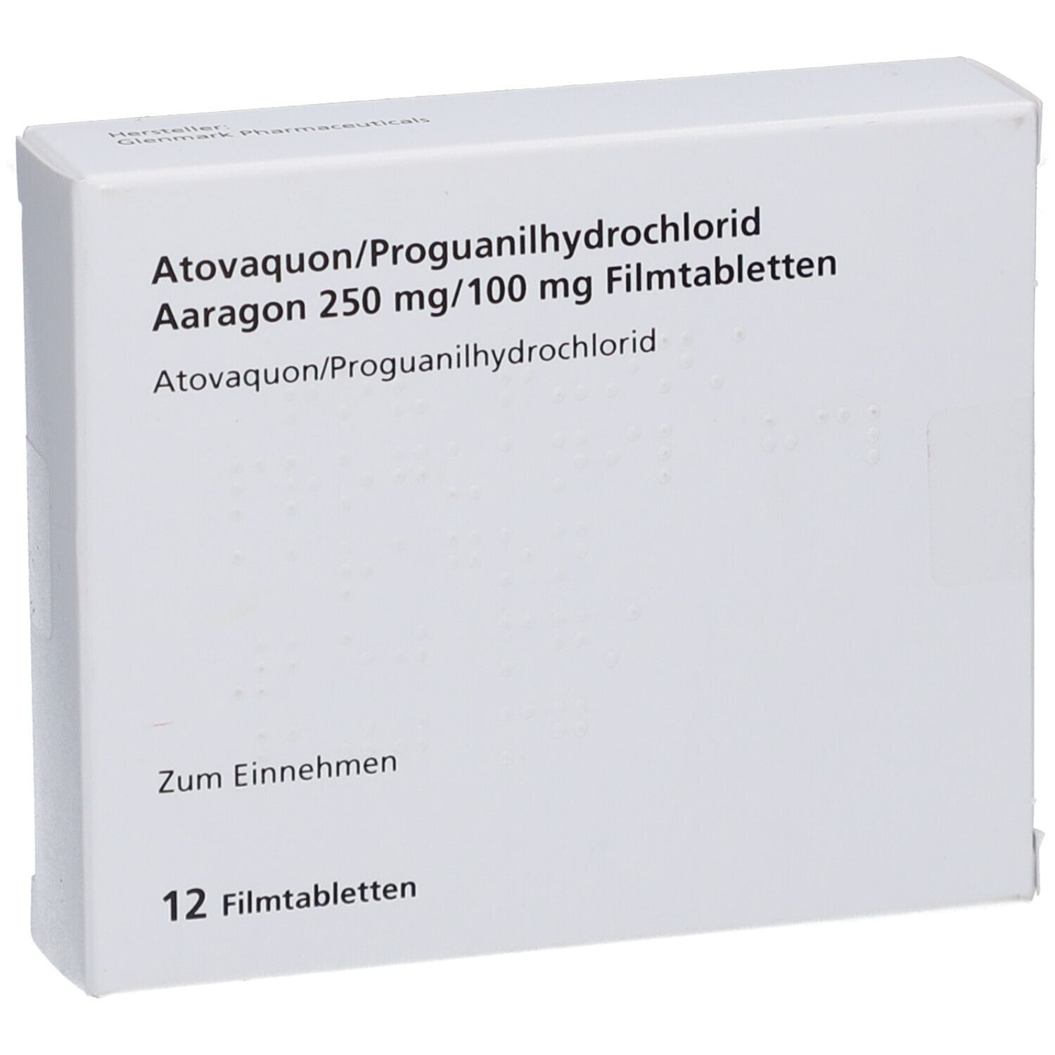 ATOVAQUON/Proguanil-HCl Aaragon 250 mg/100 mg FTA