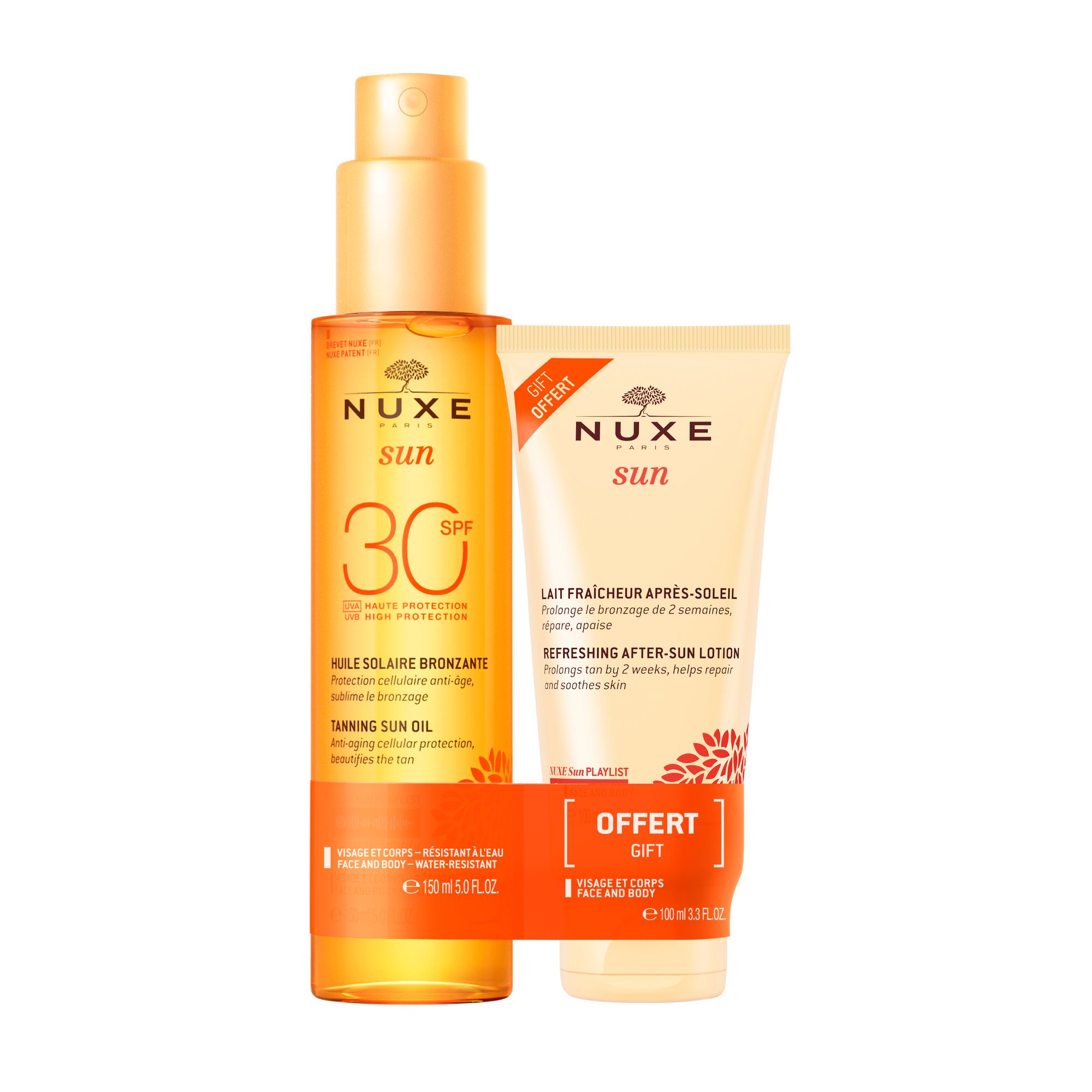NUXE Sun Set Sonnenöl LSF 30 + Gratis After-Sun