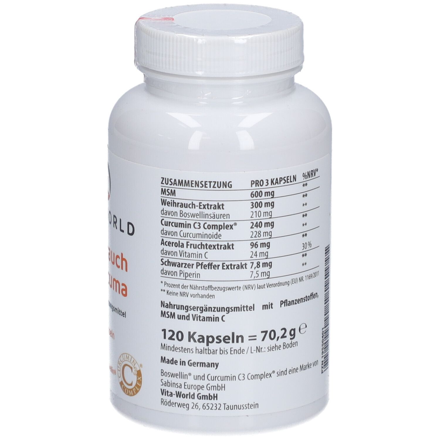 Hecht-Pharma Weihrauch + Curcuma GPH Kapseln