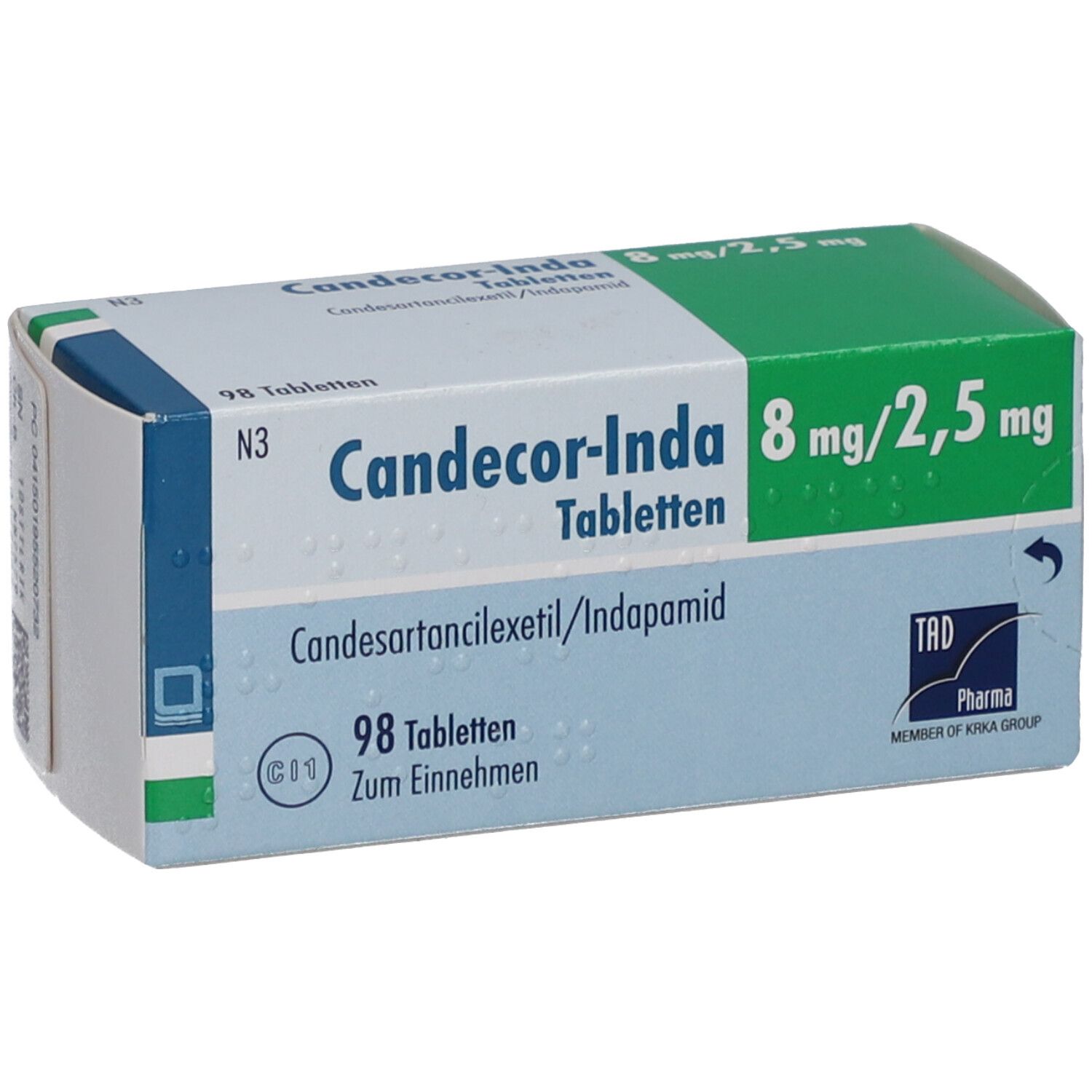 CANDECOR-Inda 8 mg/2,5 mg Tabletten