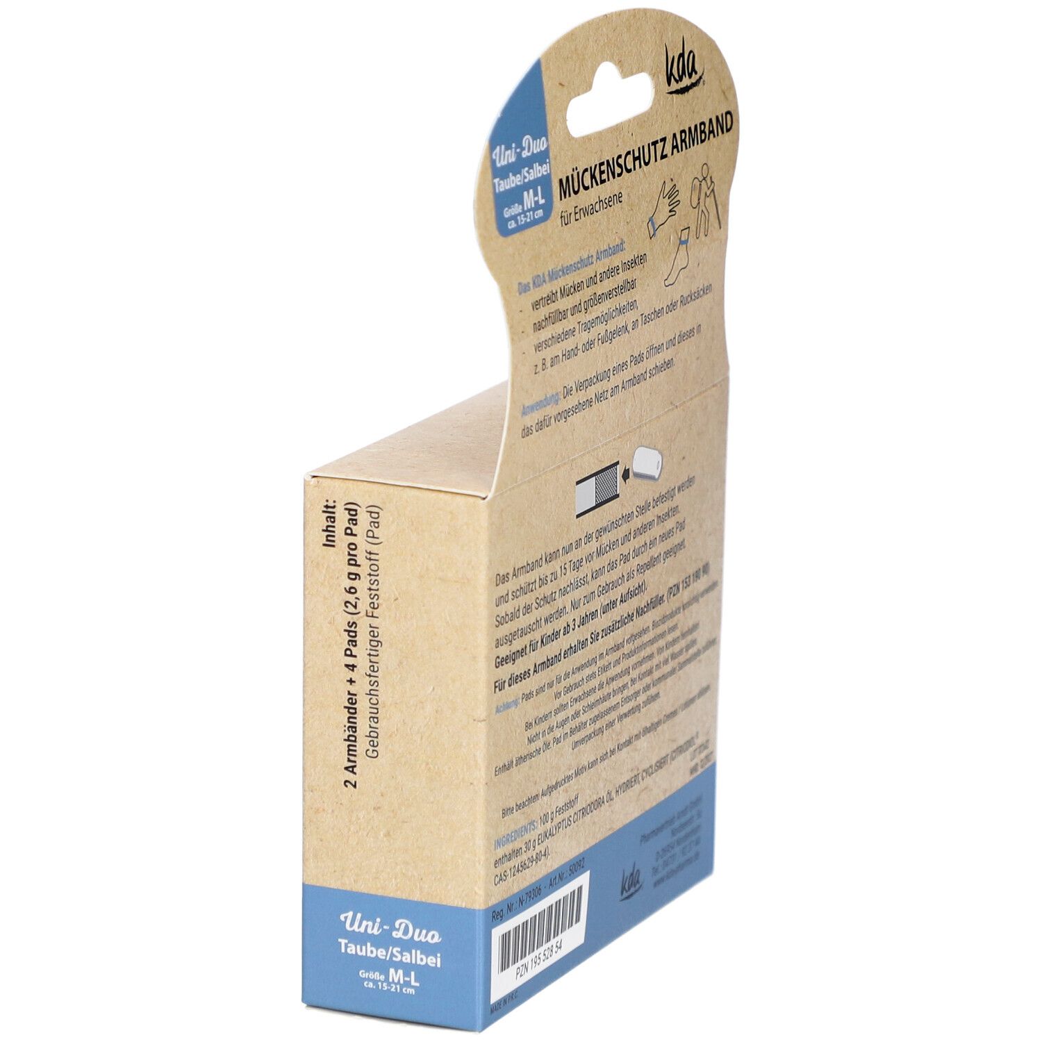 Seitenansicht der Verpackung mit Text. Enthält Informationen zum Produkt und zur Anwendung.