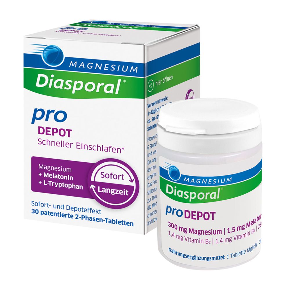 Magnesium-Diasporal pro DEPOT Schneller Einschlafen – Tabletten