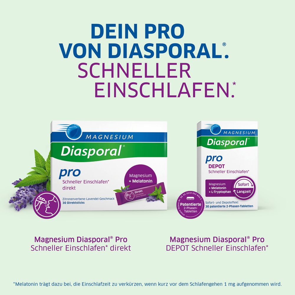 Magnesium-Diasporal pro DEPOT Schneller Einschlafen – Tabletten