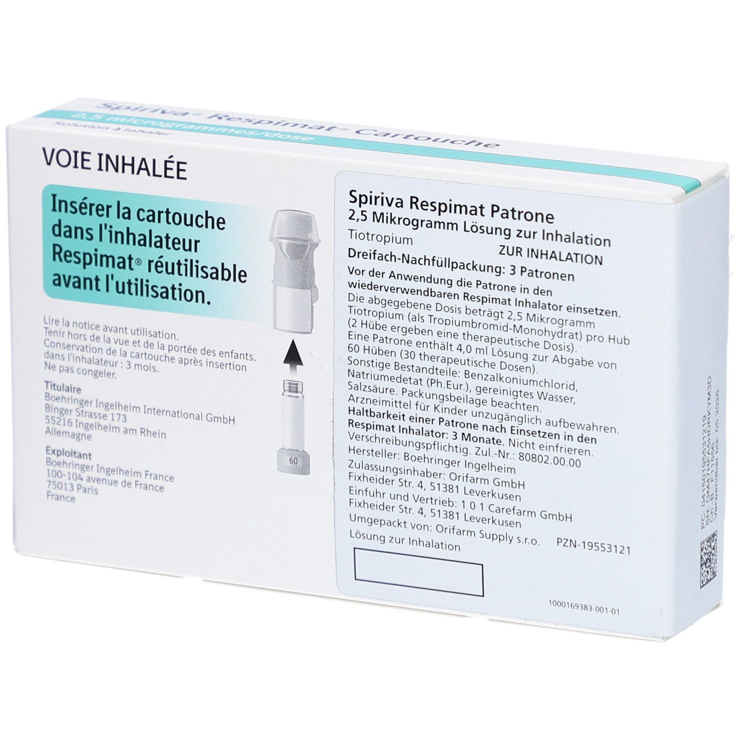 SPIRIVA Respimat 2,5 µg Lsg.z.Inh.Nachfüllpackung