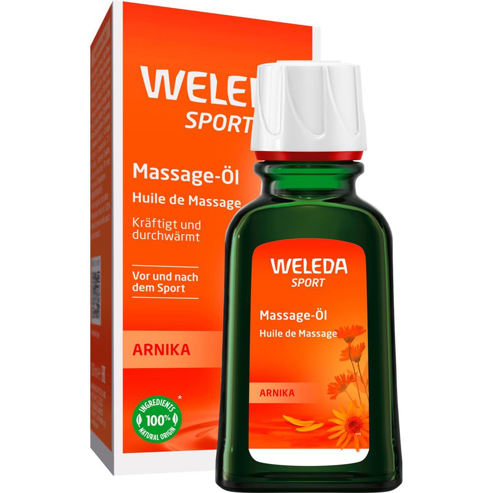 Weleda Massageöl Arnika -  die Massage ist durchblutungsfördernd, durchwärmt und lockert Muskeln