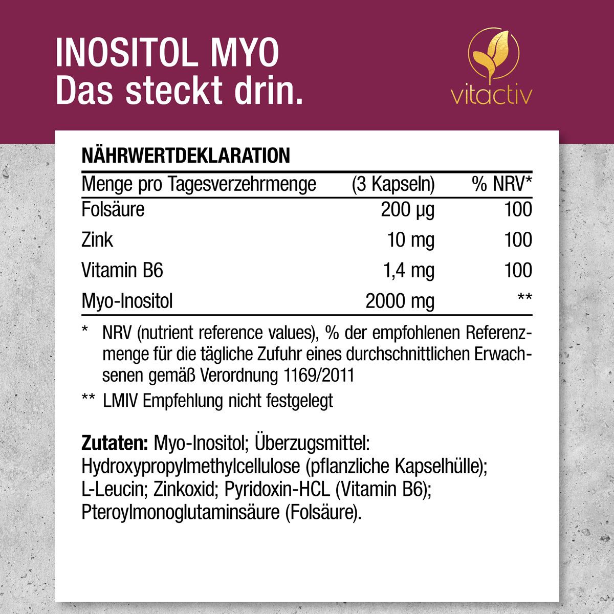 INOSITOL MYO Kapseln