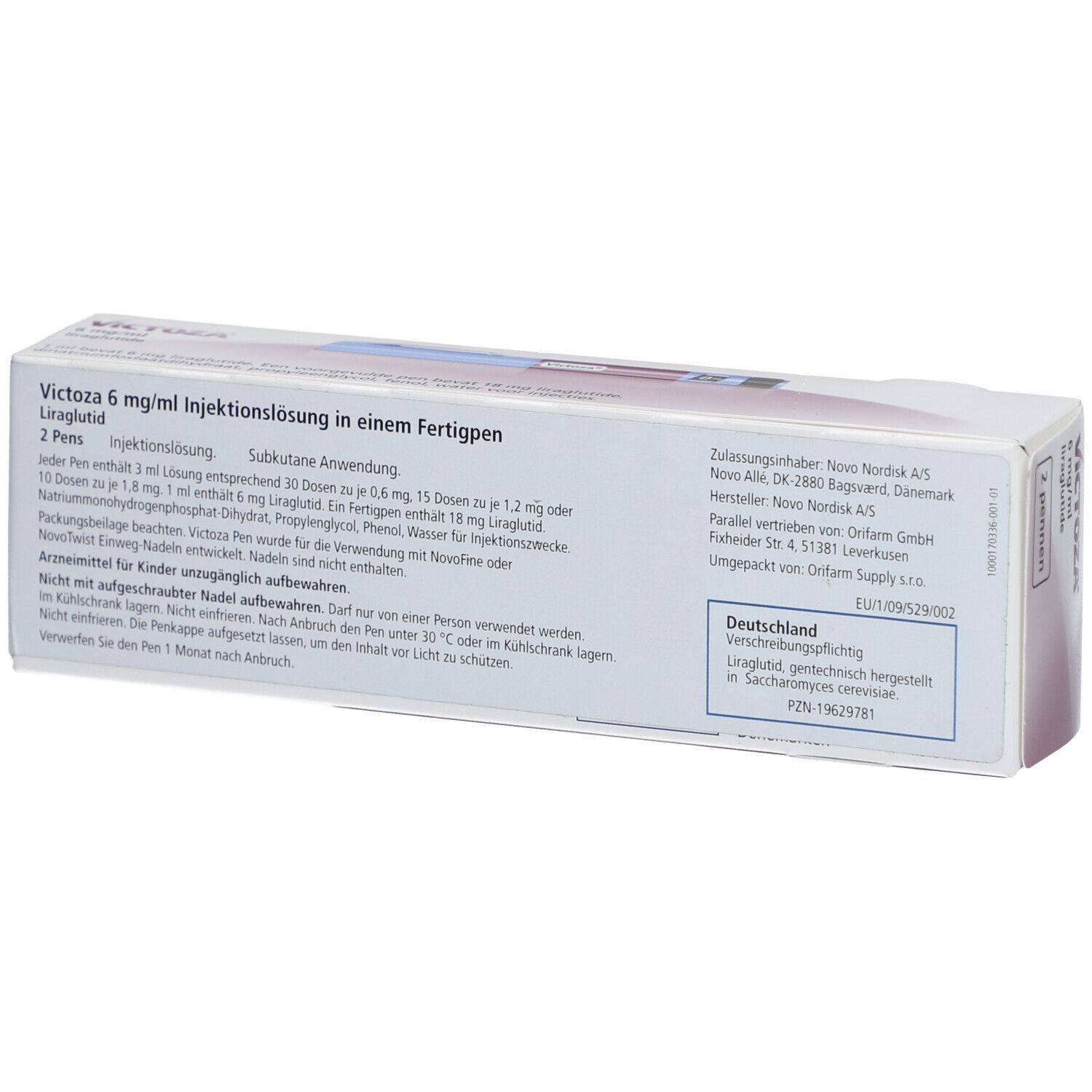 VICTOZA 6 mg/ml Injektionslsg.i.e.Fertigpen