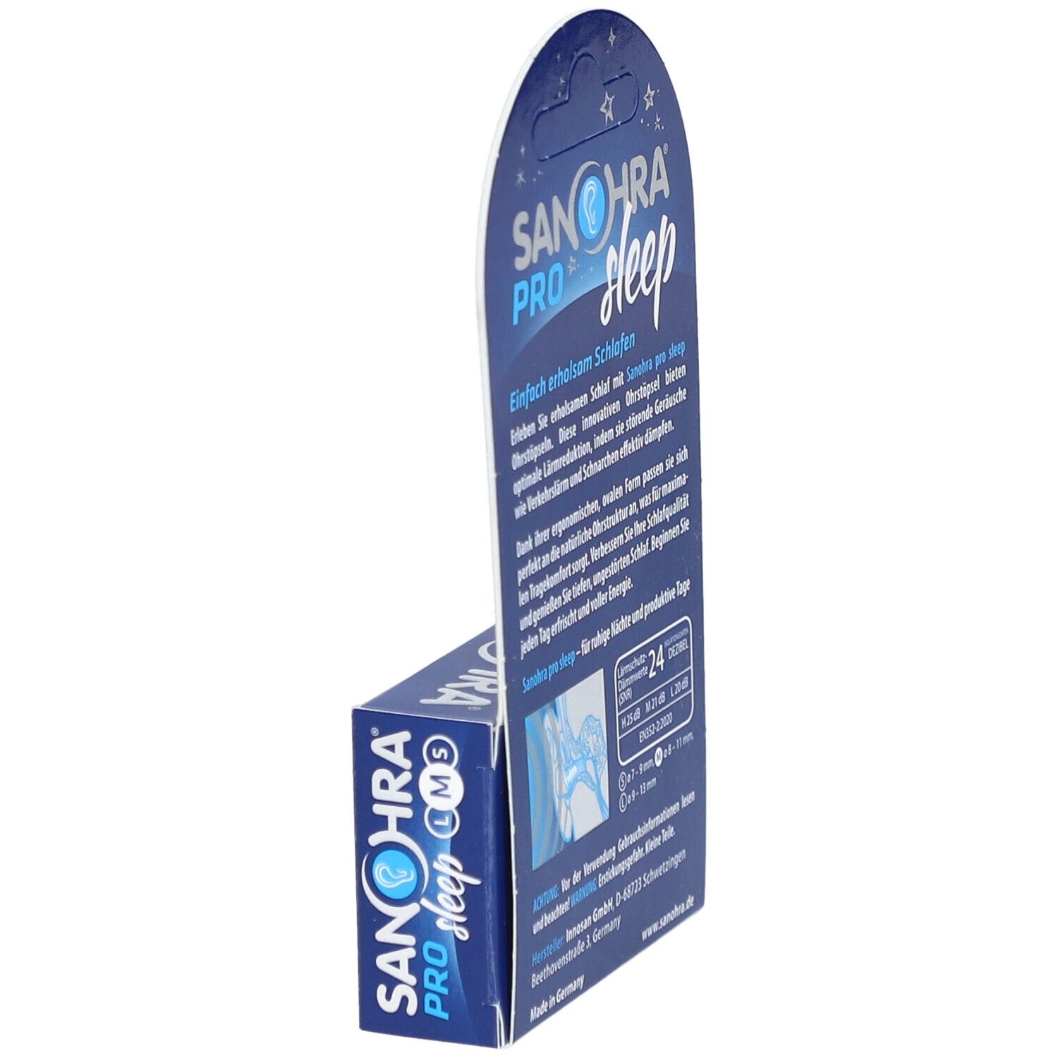SANOHRA® pro sleep Gehörschutzstöpsel M 8–11 mm
