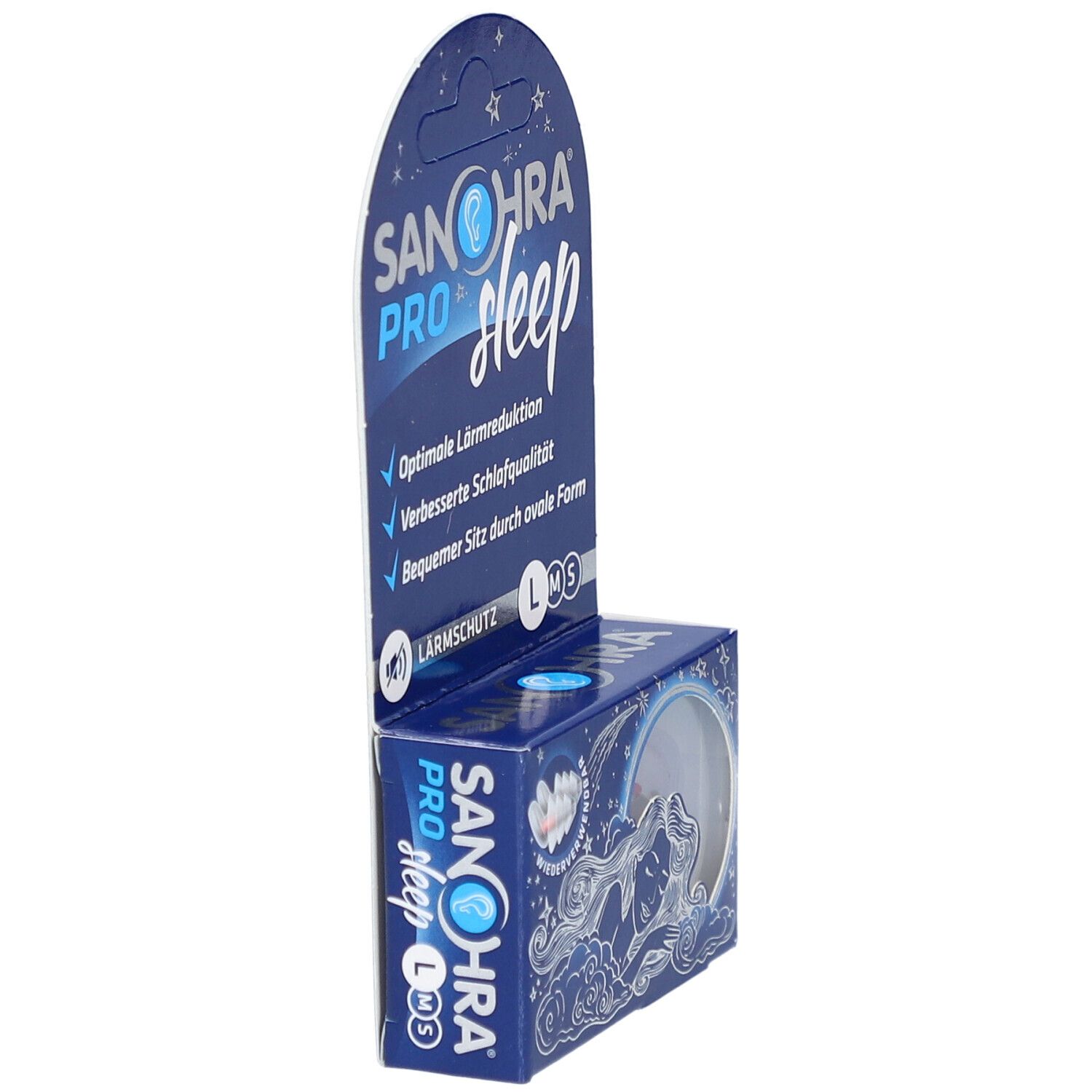 SANOHRA® pro sleep Gehörschutzstöpsel L 9–13 mm