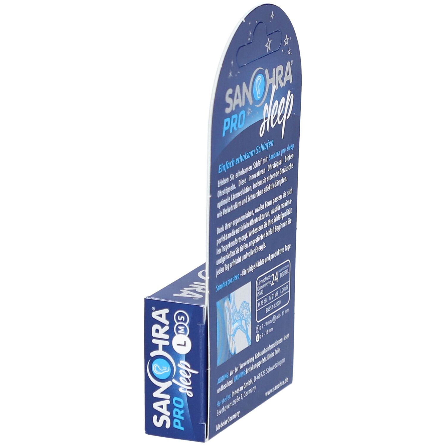 SANOHRA® pro sleep Gehörschutzstöpsel L 9–13 mm