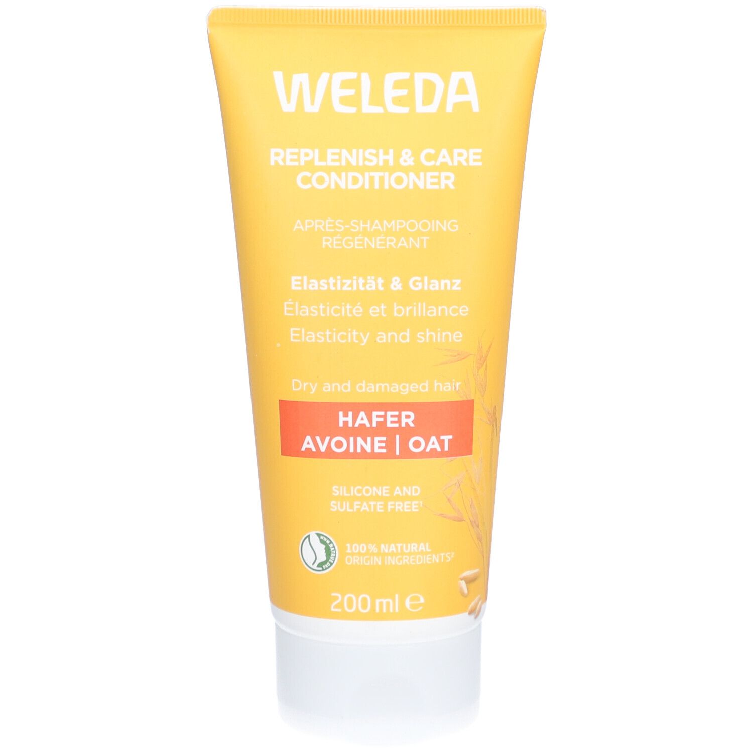 Weleda Hafer Aufbau-Spülung - verleiht Elastizität, Widerstandskraft & natürliche Geschmeidigkeit