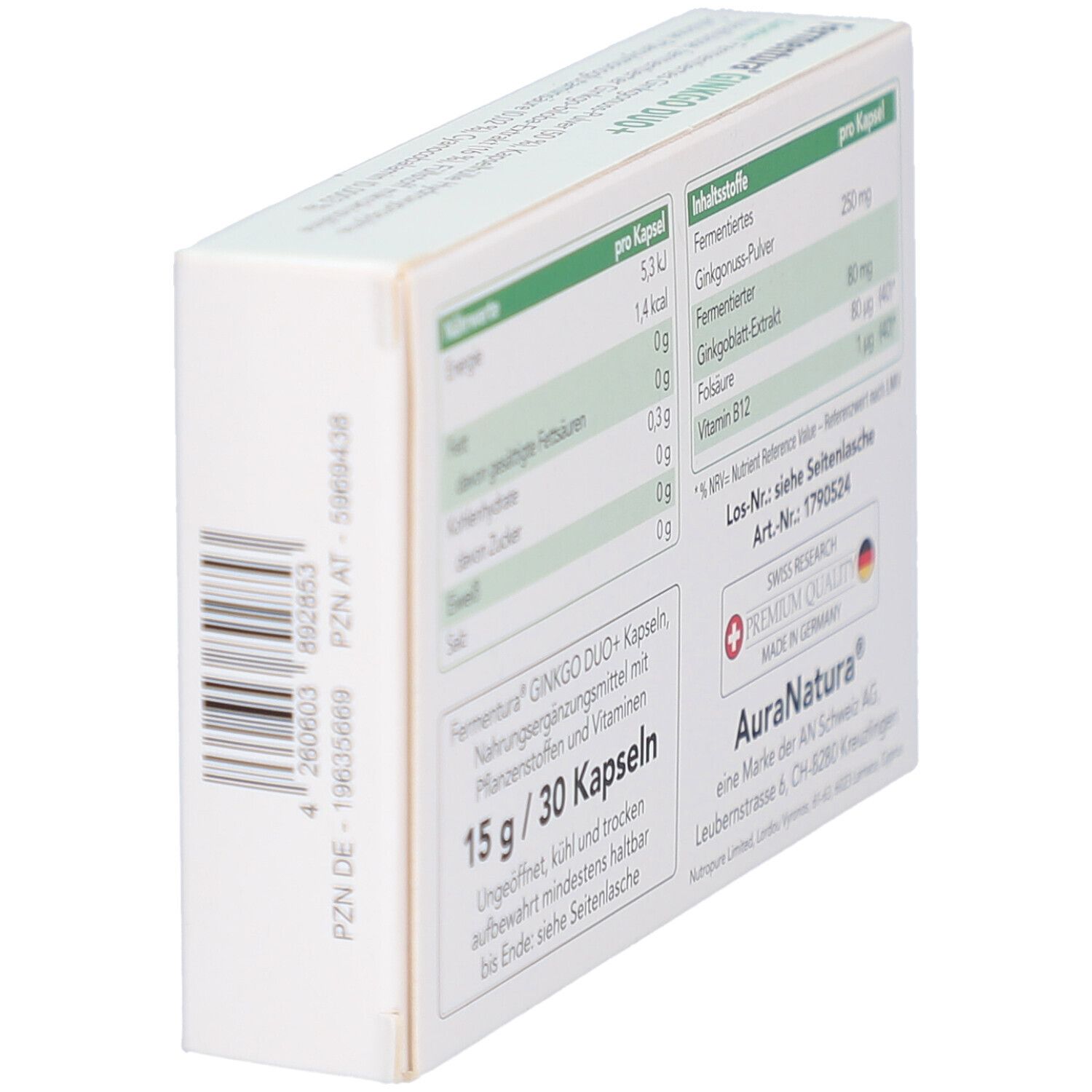 Fermentura® GINKGO DUO+