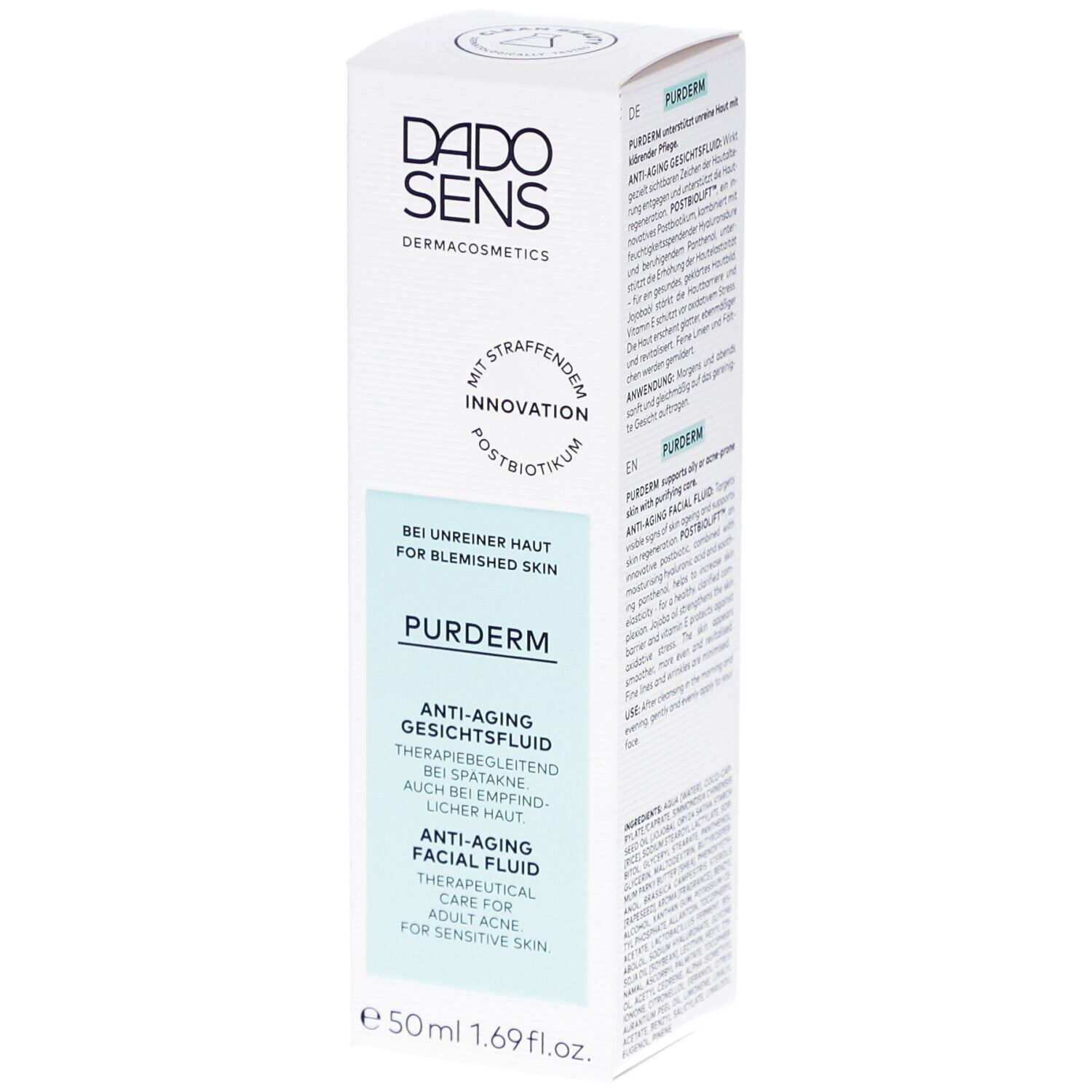 Dado Sens Purderm Anti-Aging Gesichtsfluid 50 ml Gel