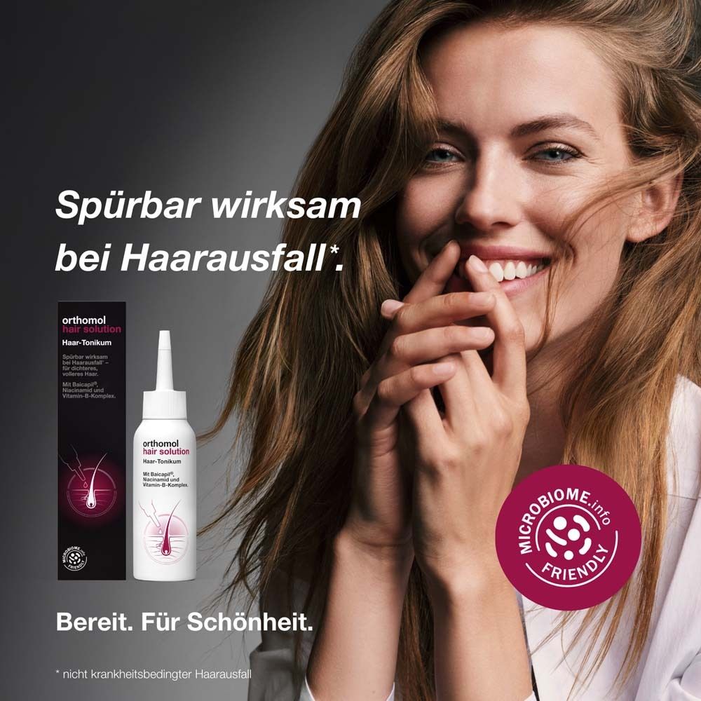 Orthomol Hair Solution -  bei Haarausfall und für dichteres, volleres Haar mit dem Wirkstoffkomplex Baicapil®