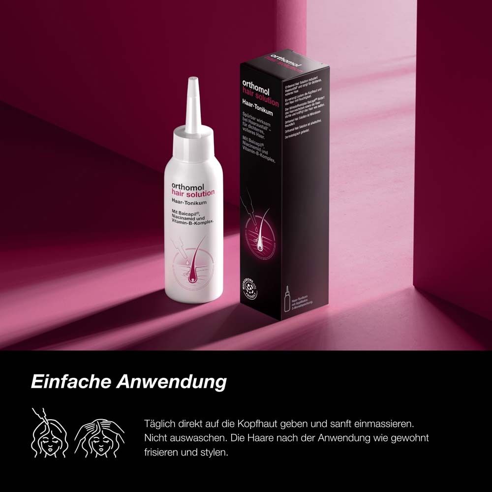 Orthomol Hair Solution -  bei Haarausfall und für dichteres, volleres Haar mit dem Wirkstoffkomplex Baicapil®