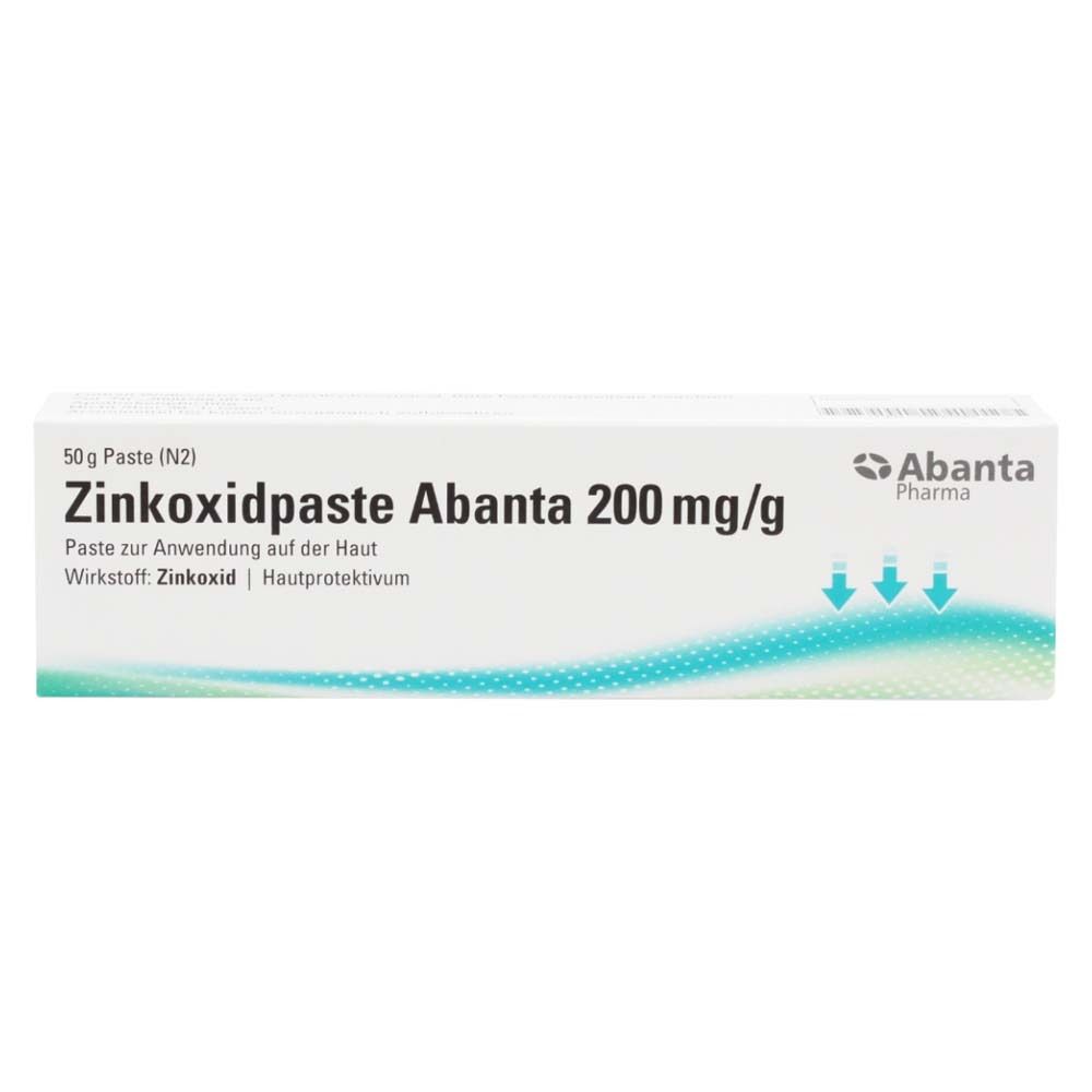 Zinkoxidpaste Abanta 200 mg/g Paste z.Anw.a.d.Haut 50 g