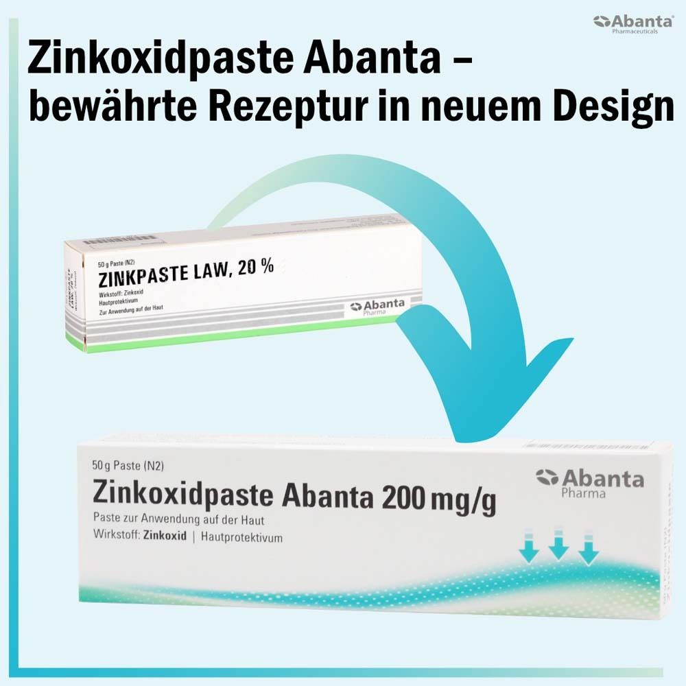 Abanta Zinkoxidpaste 200 mg/g 50 g Paste zur Hautanwendung