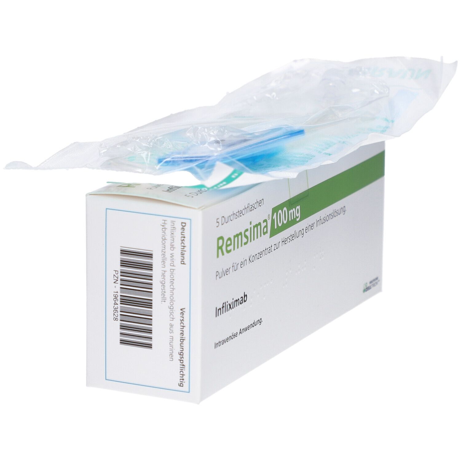 REMSIMA 100 mg Plv.f.e.Konz.z.Her.e.Inf.-Lsg.Dsfl.