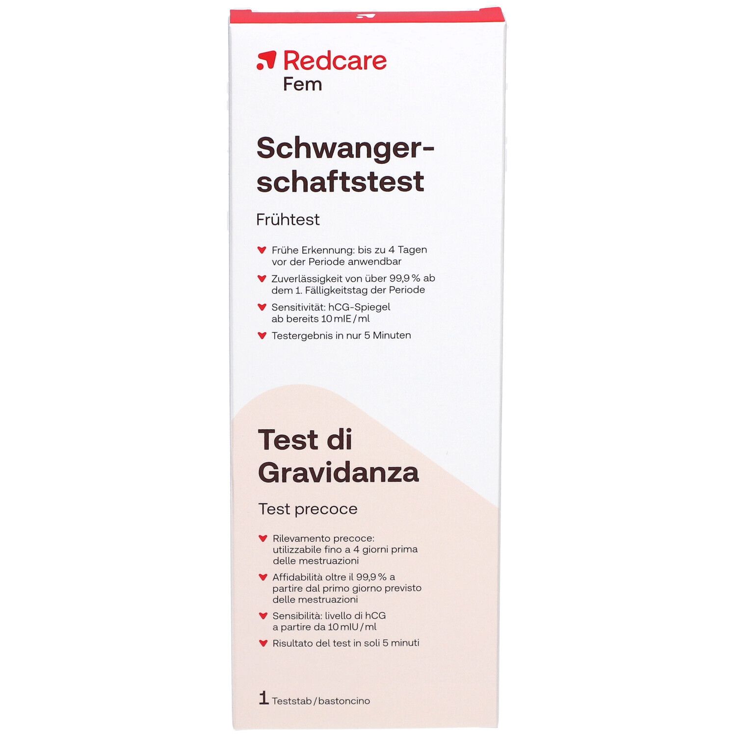 Redcare Fem Schwangerschaftstest