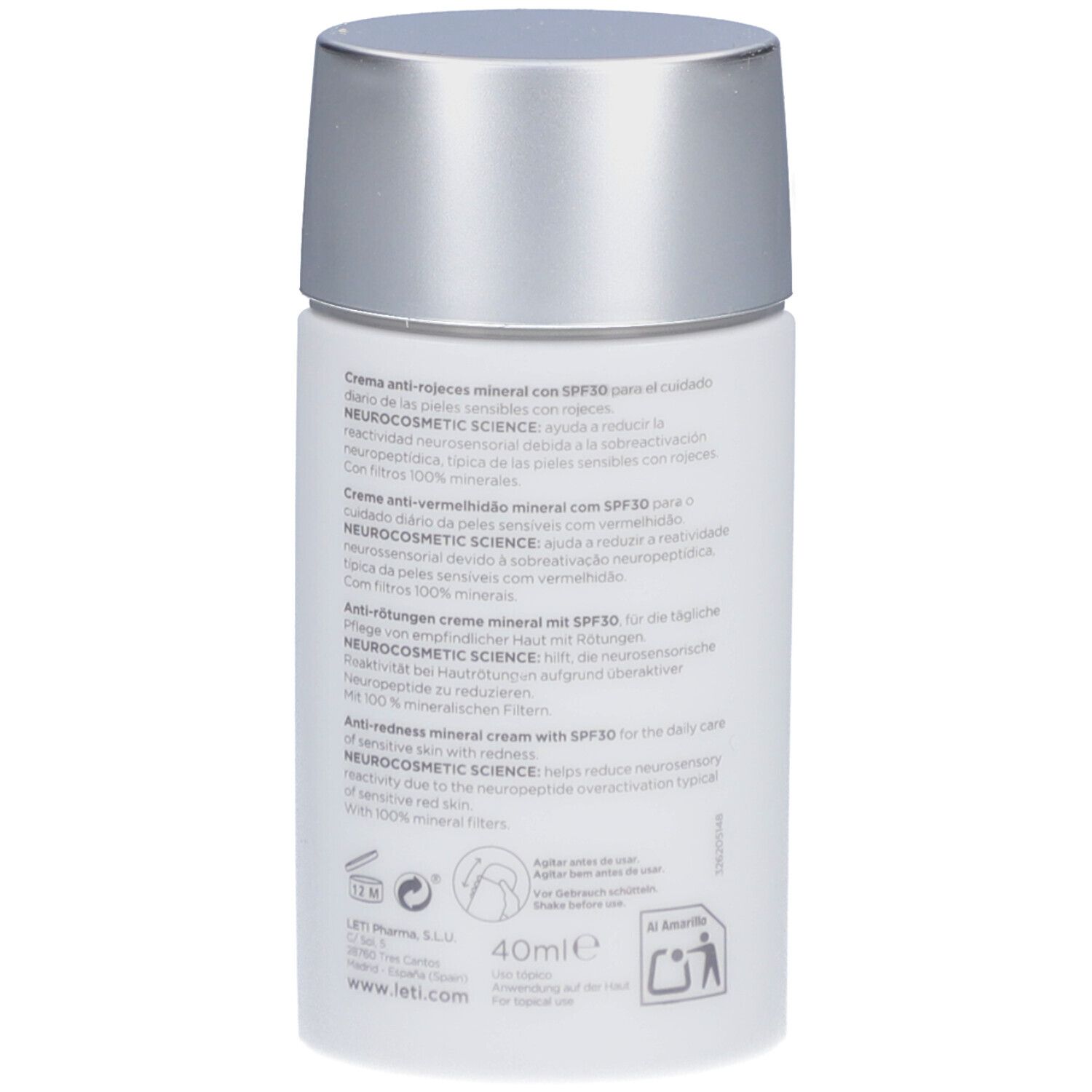 LETI SR Anti-Rötungen Creme Mineral SPF 30