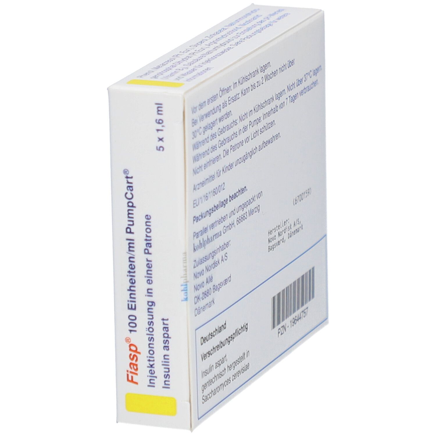 FIASP 100 E/ml PumpCart Inj.-Lsg.in einer Patrone