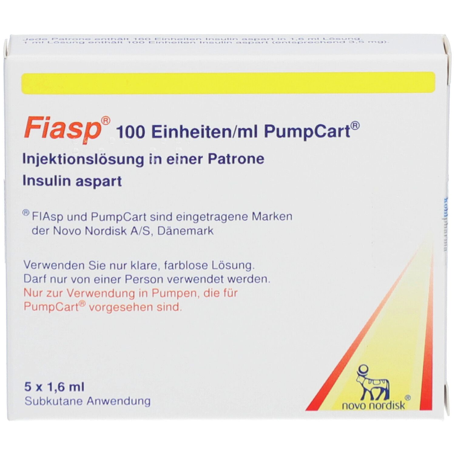 FIASP 100 E/ml PumpCart Inj.-Lsg.in einer Patrone