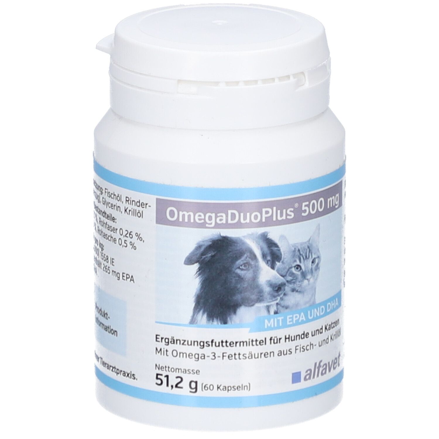 Alfavet OmegaDuoPlus 500 mg für Hunde und Katzen