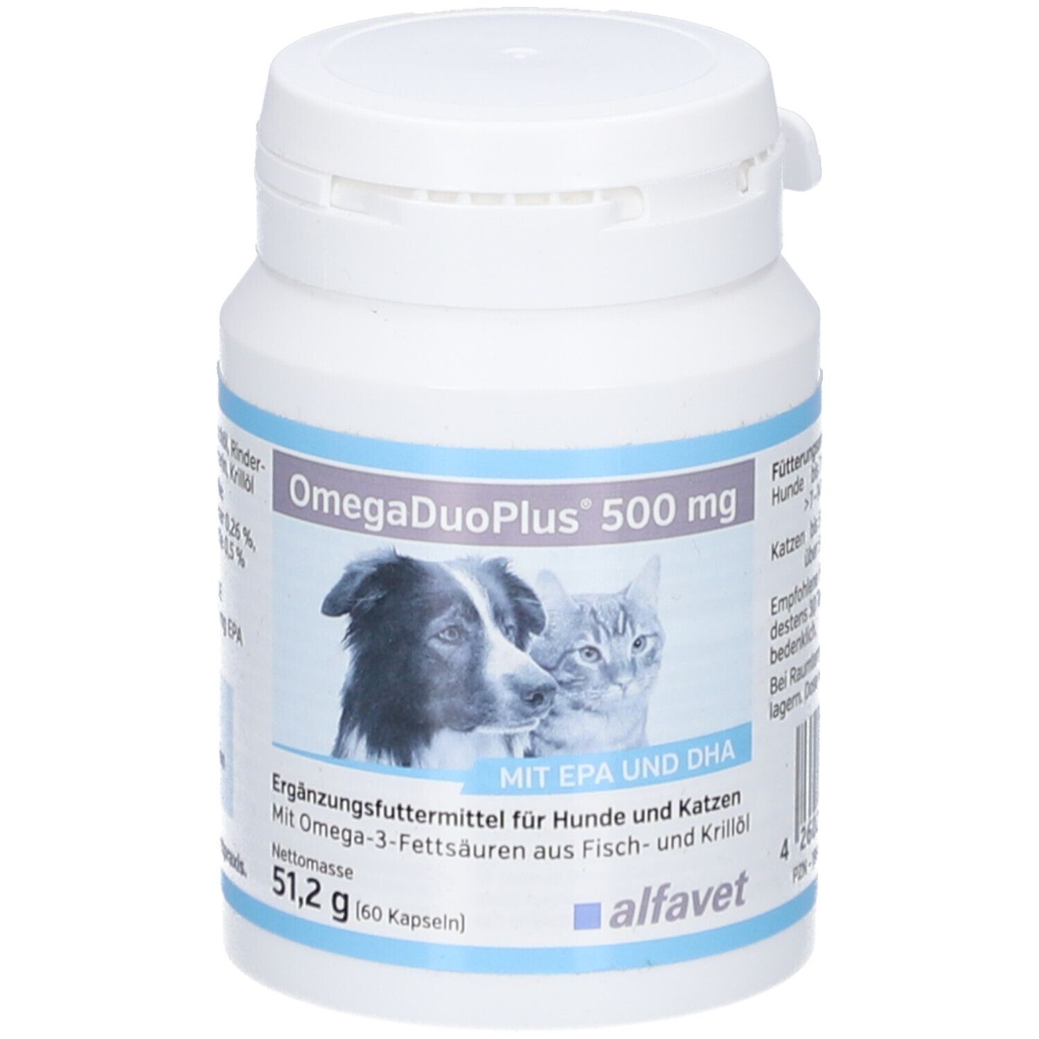 Alfavet OmegaDuoPlus 500 mg für Hunde und Katzen