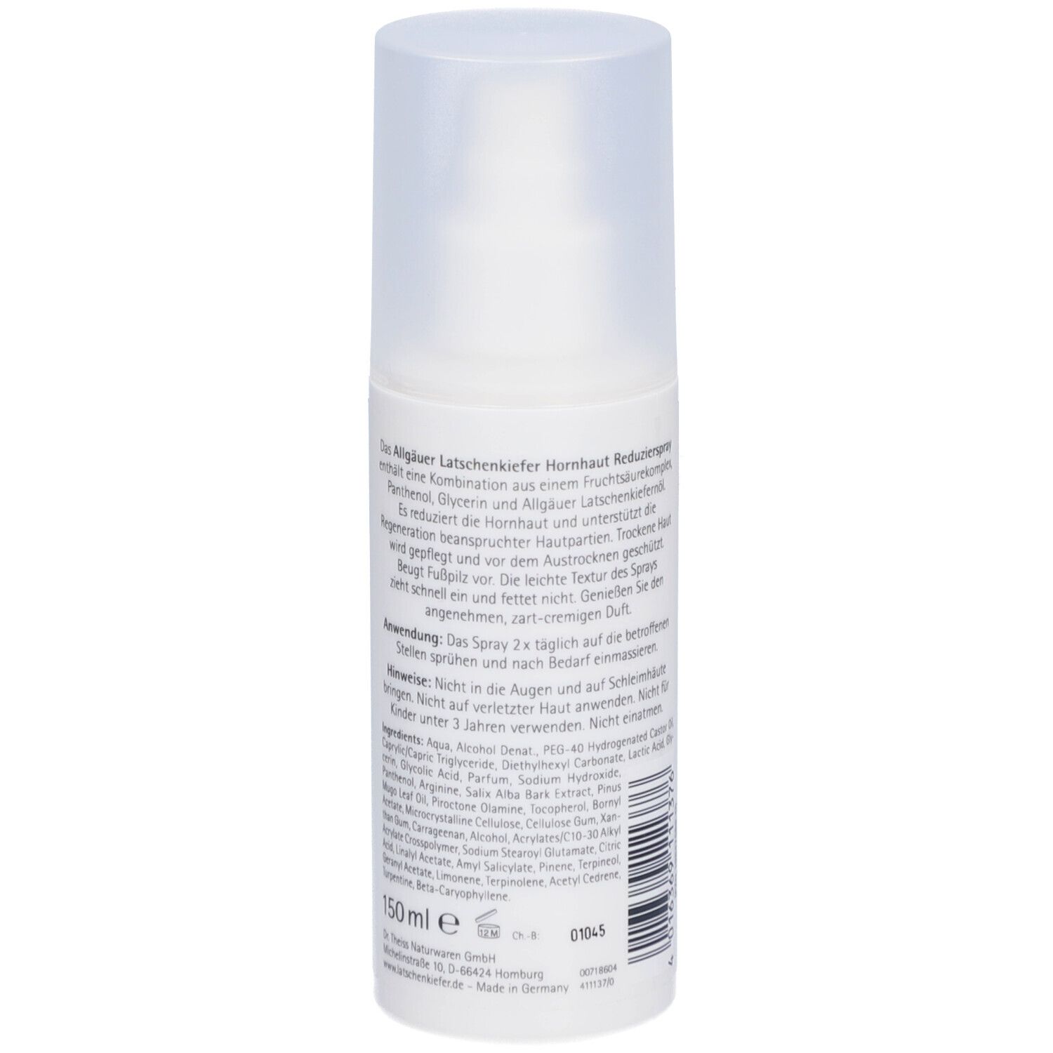 Allgäuer Latschenkiefer® Hornhaut Reduzierspray
