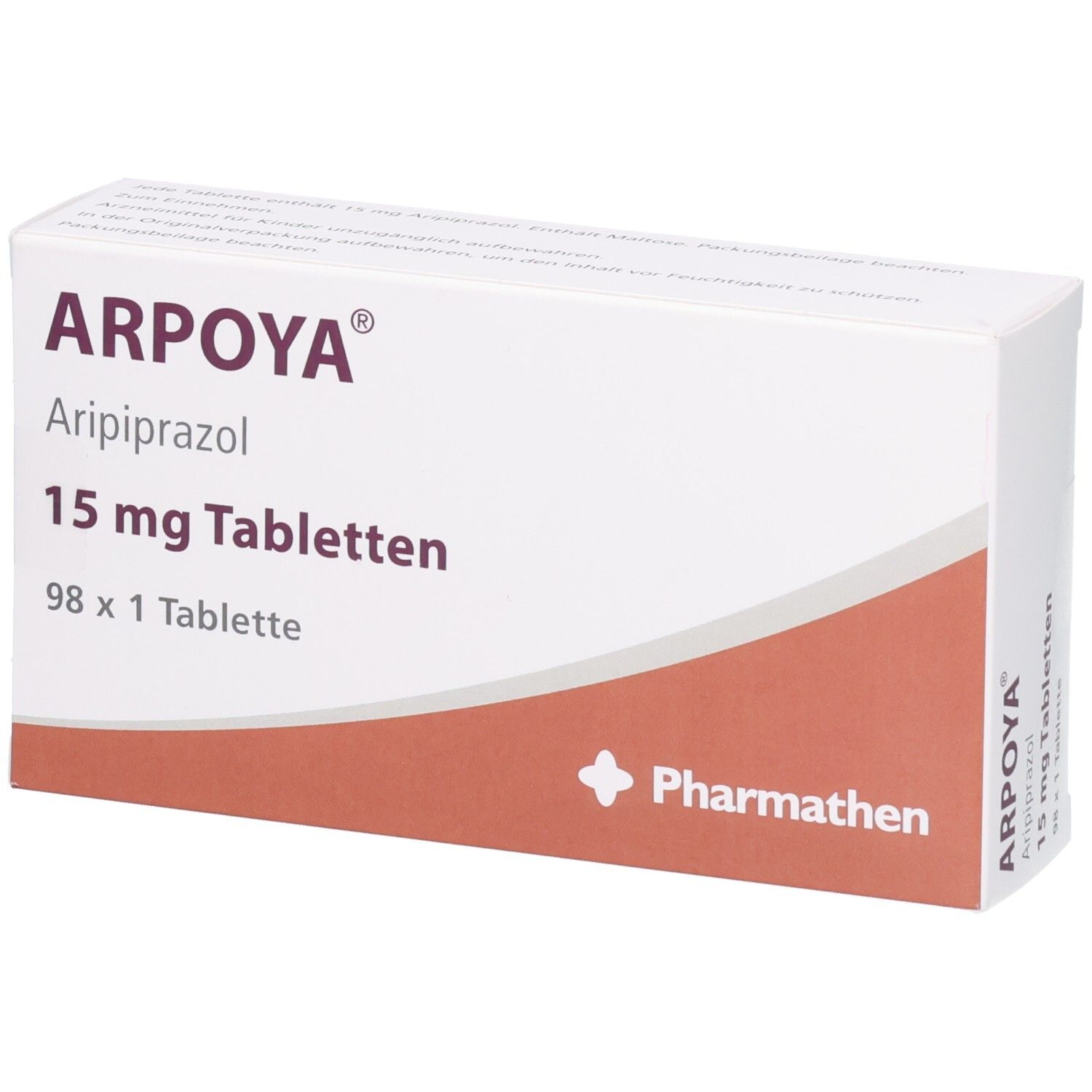 ARPOYA Aripiprazol 15 mg Tabletten, 98 x 1 Tablette. Pharmathen.