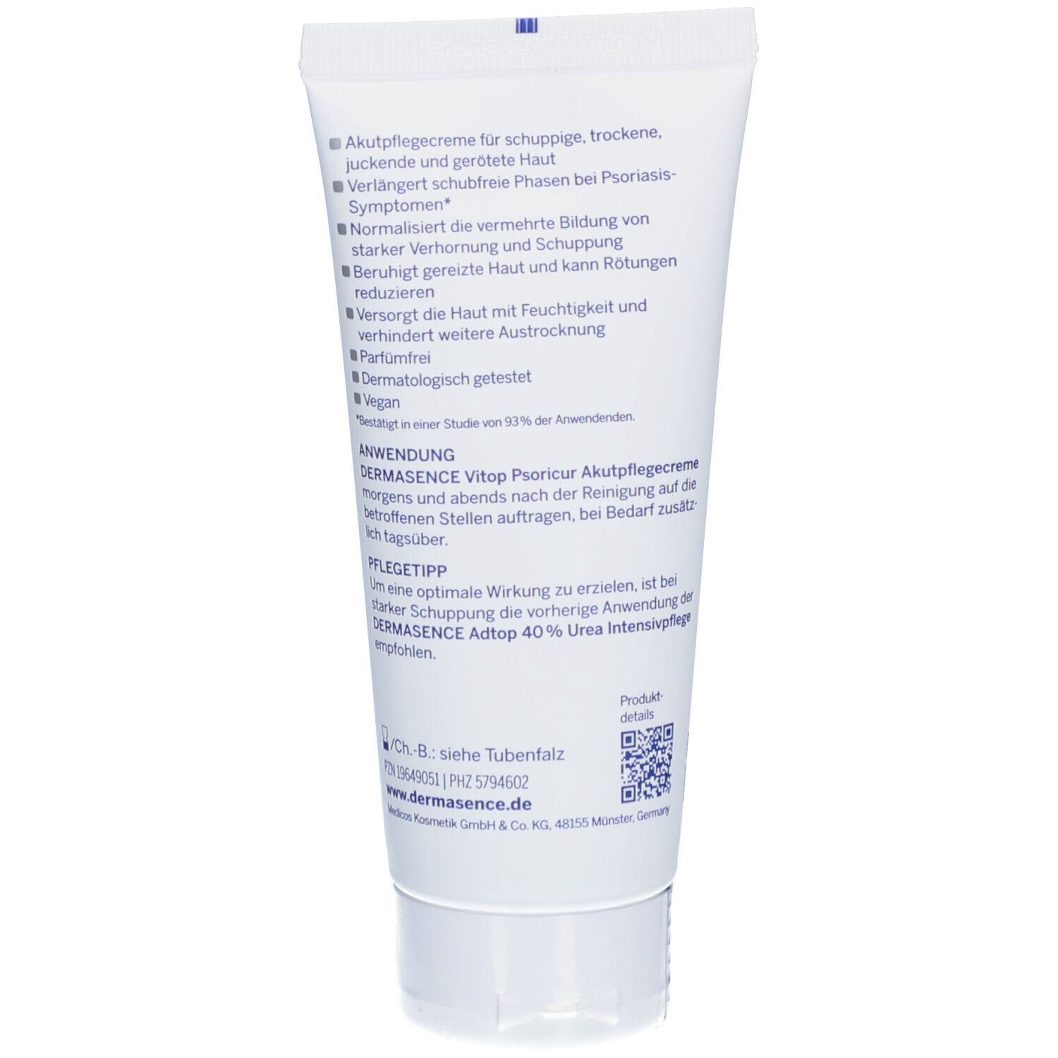 Dermasence Vitop Psoricur Akutpflegecreme