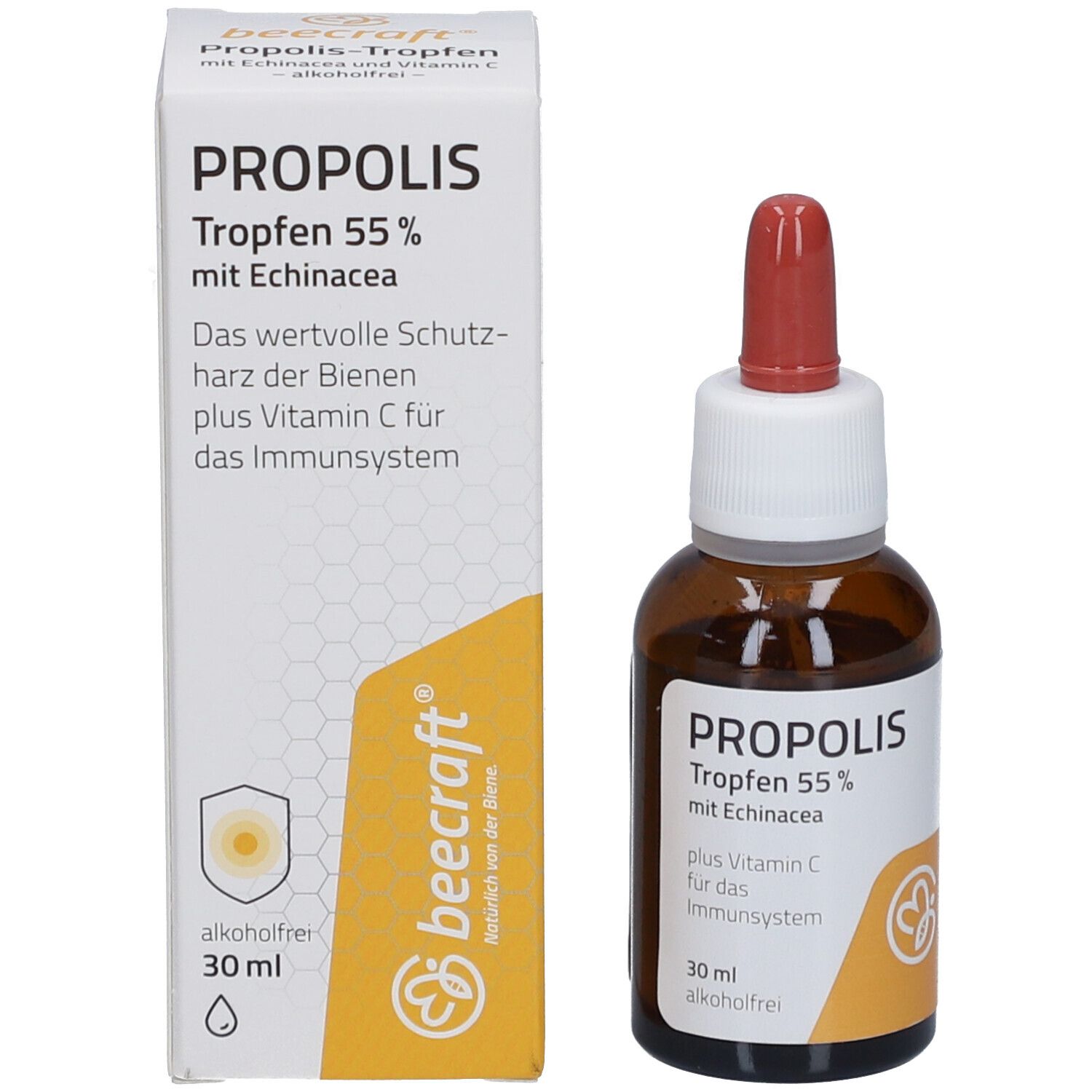beecraft Propolis Tropfen 55% mit Echinacea plus Vitamin C