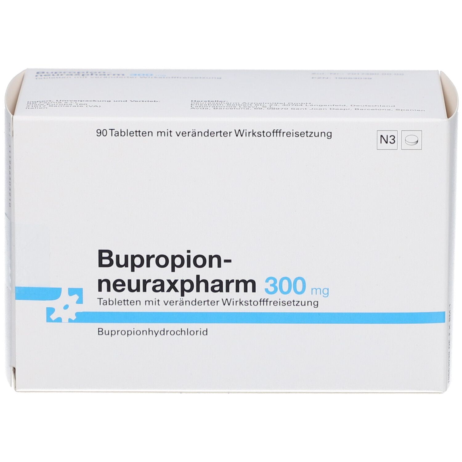 BUPROPION-neuraxpharm 300 mg Tab.verä.Wfrs.