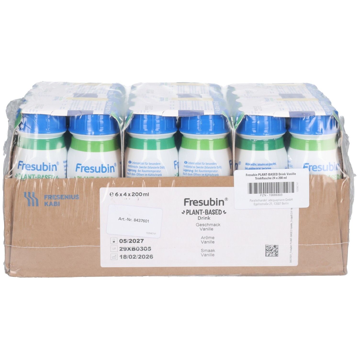 Fresubin Plant-Based Drink Vanille 24x200 ml Flüssigkeit
