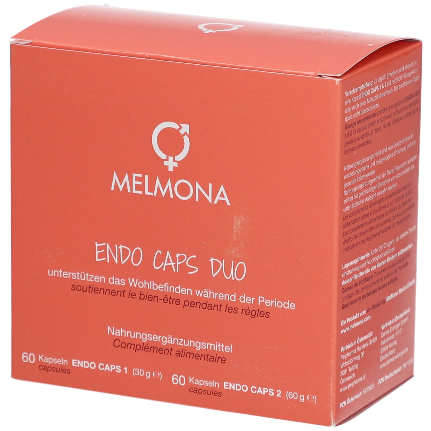 MelMona Endo Caps Duo – Nahrungsergänzung bei Menstruationsbeschwerden