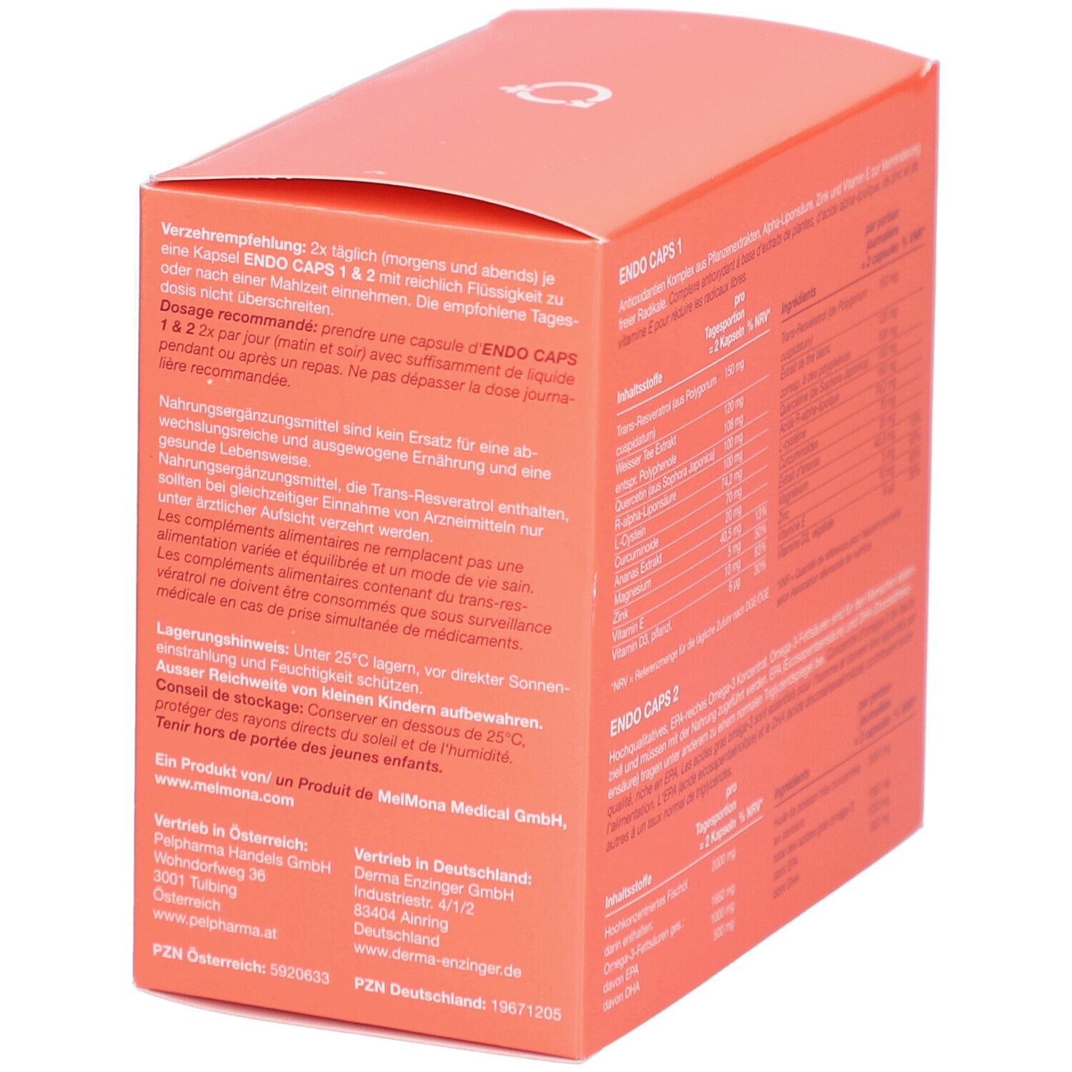 MelMona Endo Caps Duo – Nahrungsergänzung bei Menstruationsbeschwerden