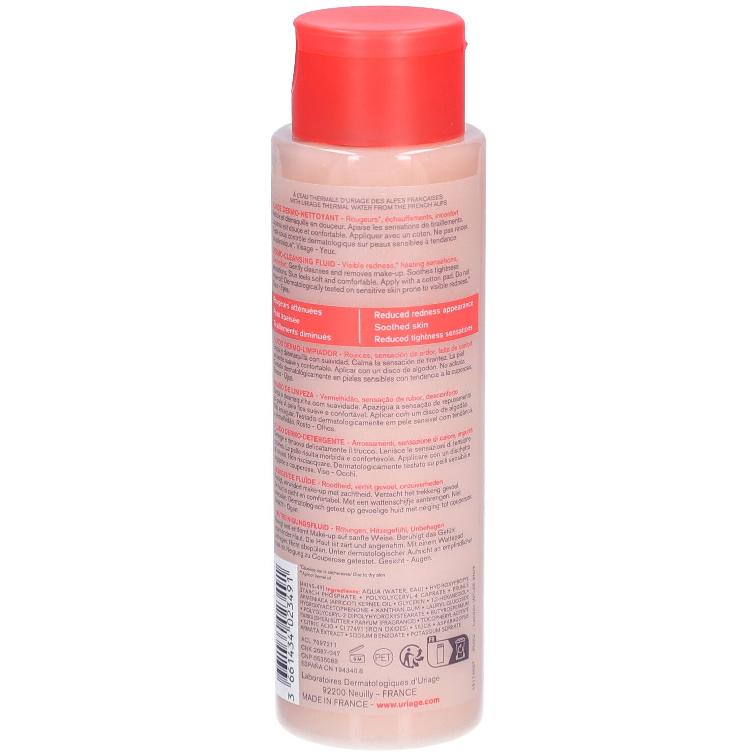 URIAGE Roséliane Dermo-Reinigungsfluid 250 ml