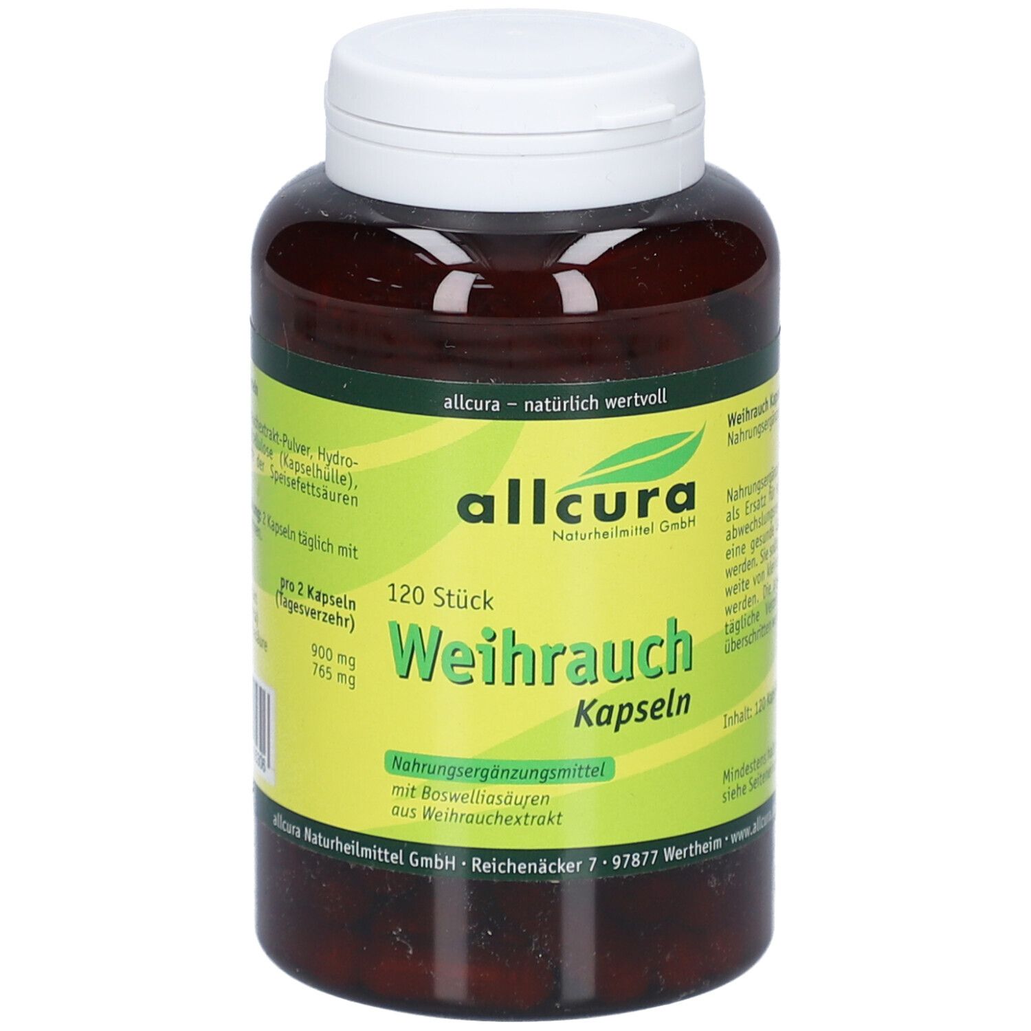 allcura Weihrauch Kapseln – mit Boswelliasäuren aus Weihrauchextrakt