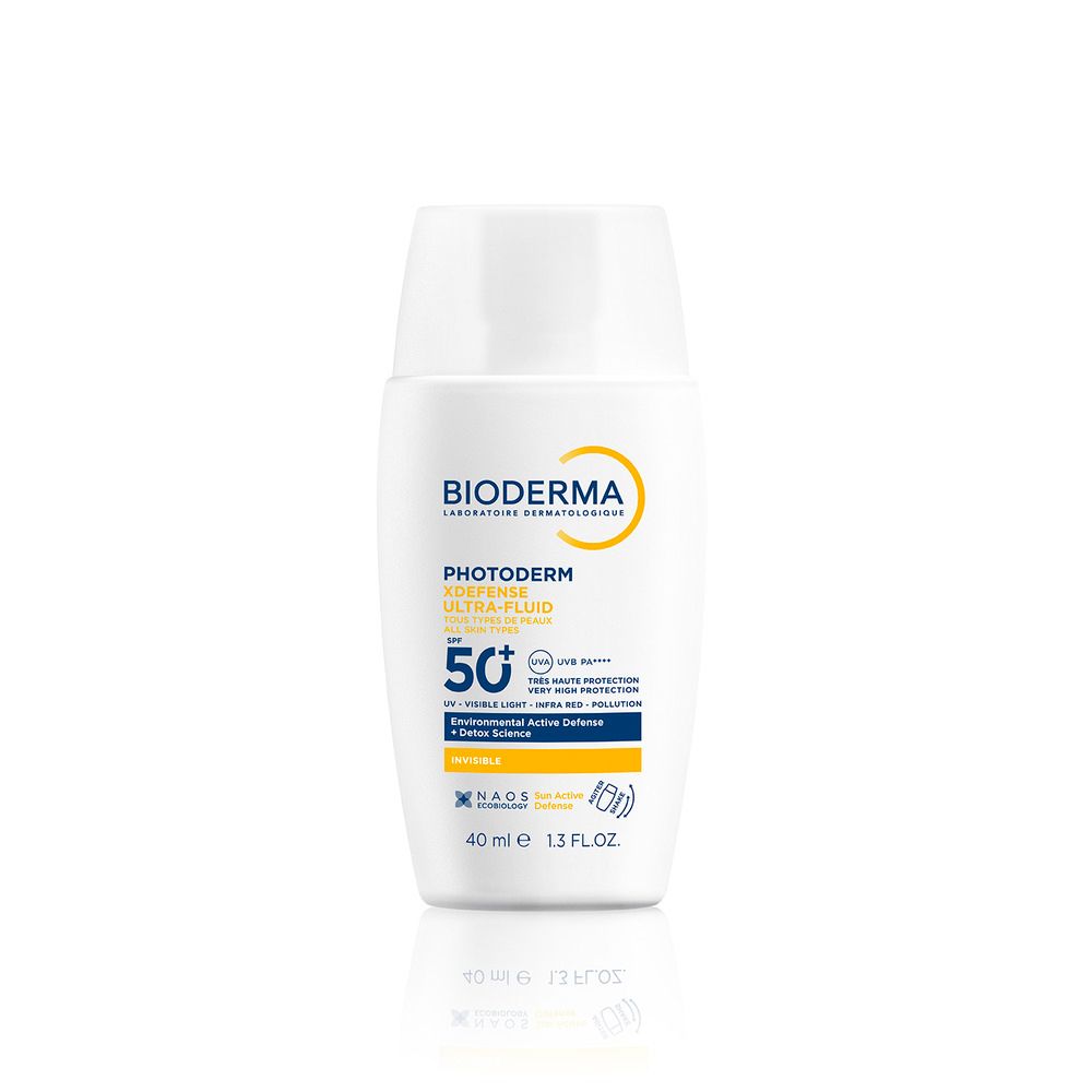 BIODERMA Photoderm XDefense Ultra-fluid LSF 50+ ungetönt I Sehr hoher flüssiger Sonnenschutz mit Detox-Power