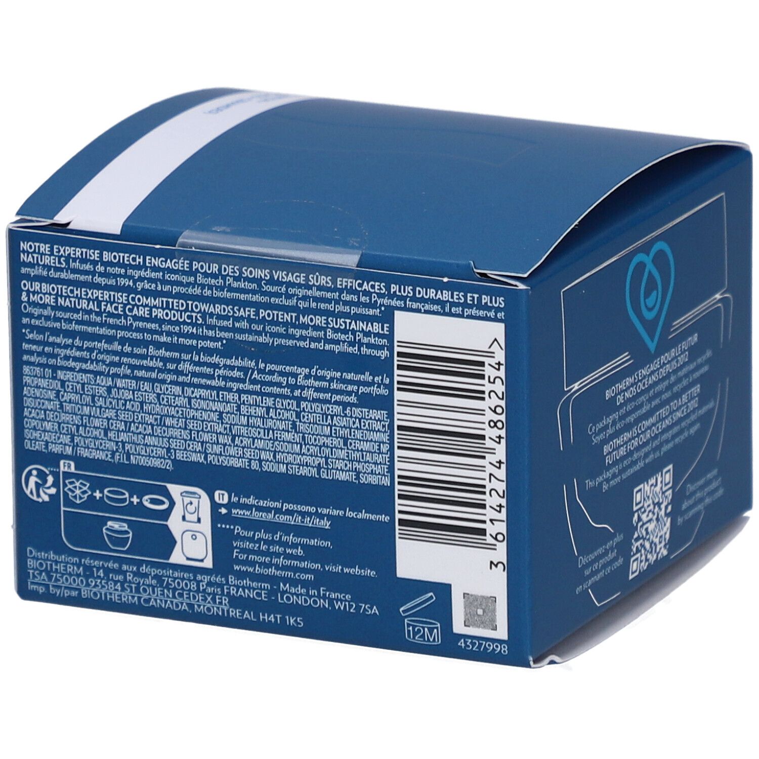 Biotherm® Aquasource Hydra Barrier Cream