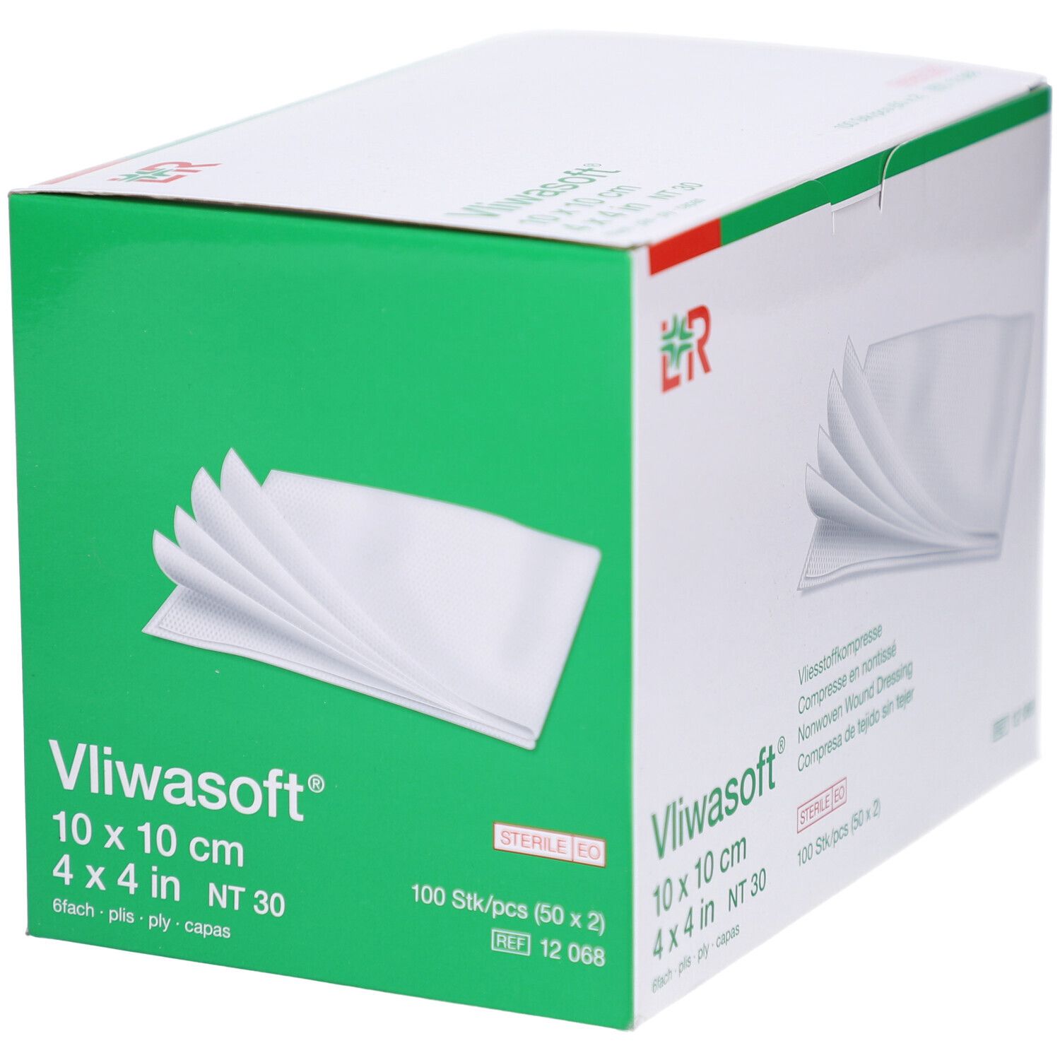 Vliwasoft® Vliesstoffkompresse 10 x 10 cm steril