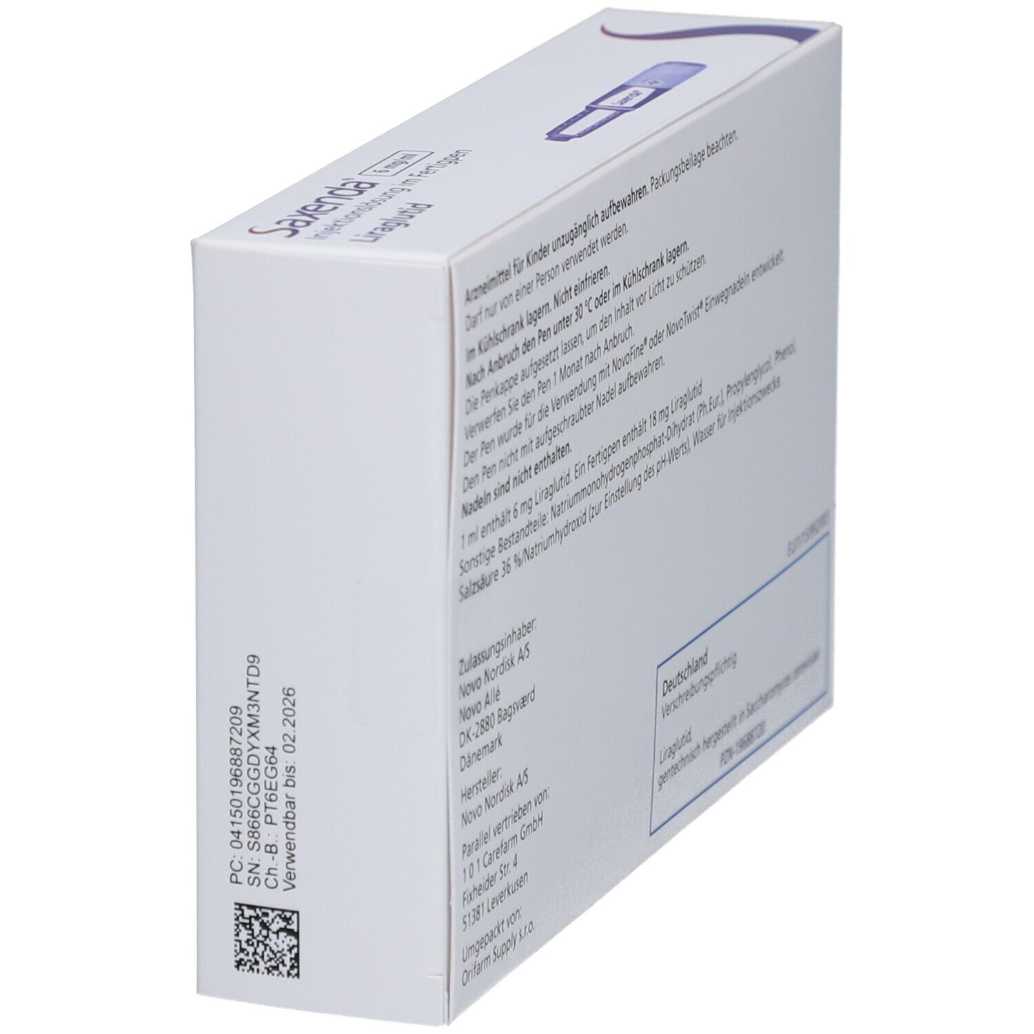 SAXENDA 6 mg/ml Injektionslsg.i.e.Fertigpen