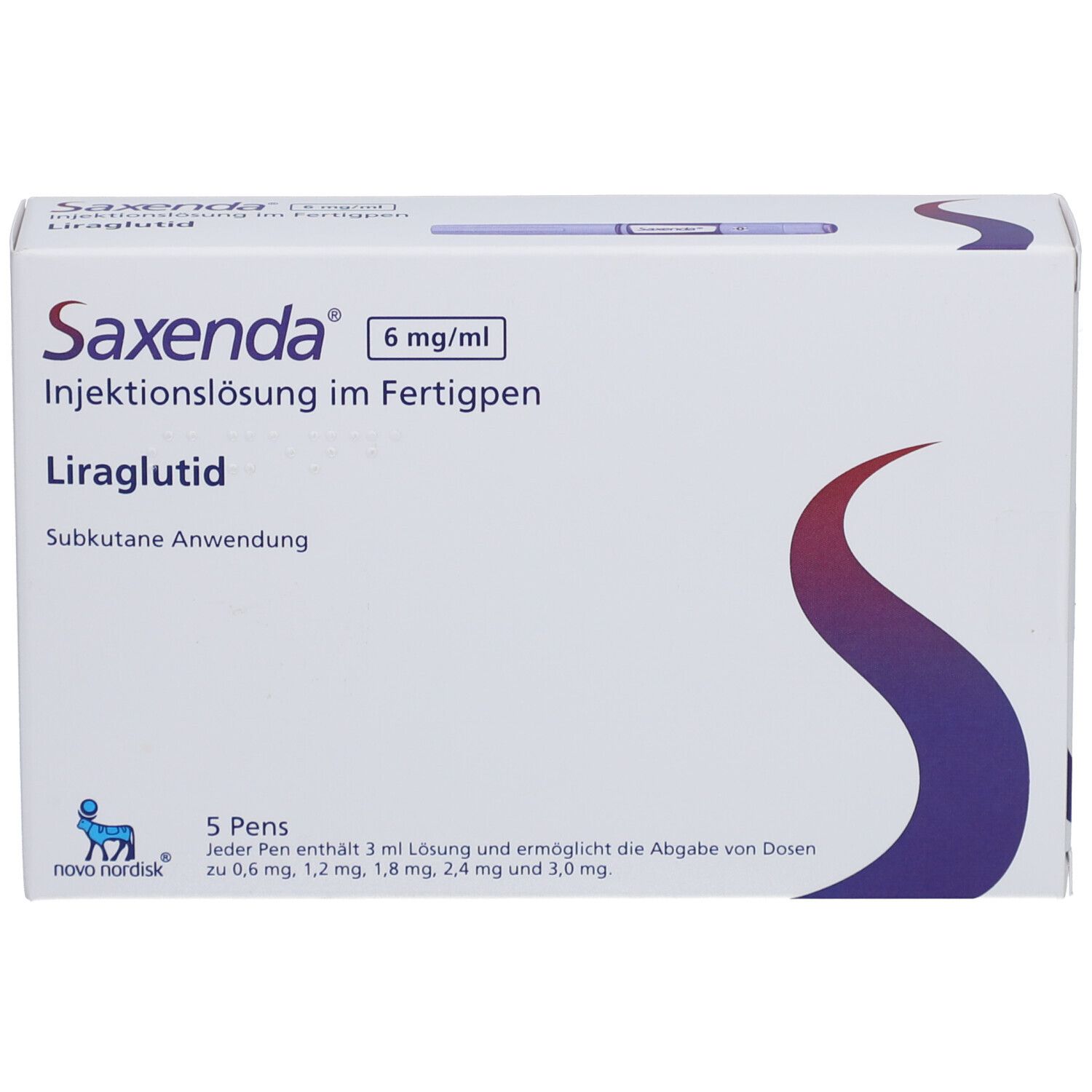 SAXENDA 6 mg/ml Injektionslsg.i.e.Fertigpen