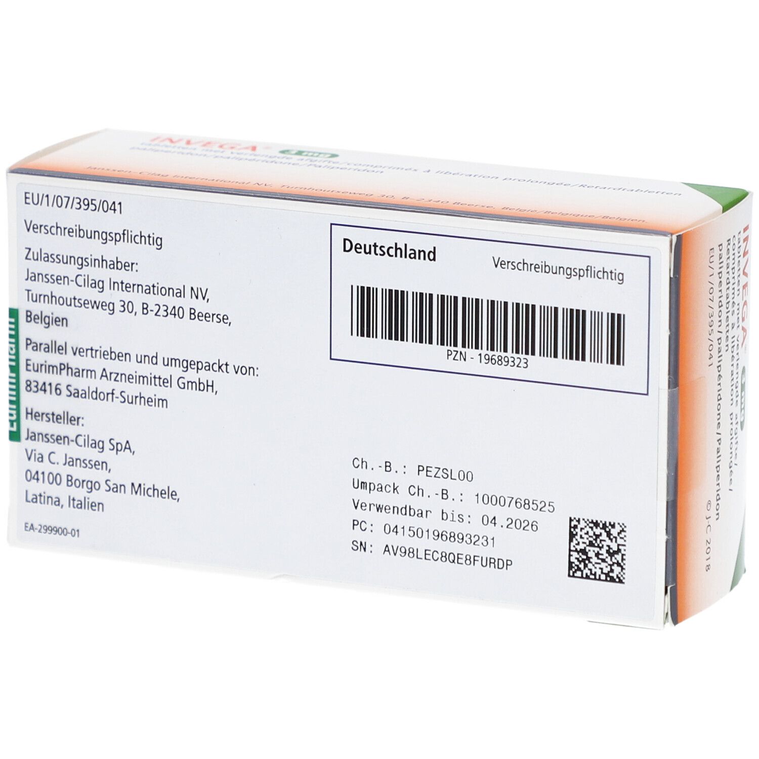 INVEGA 3 mg Retardtabletten