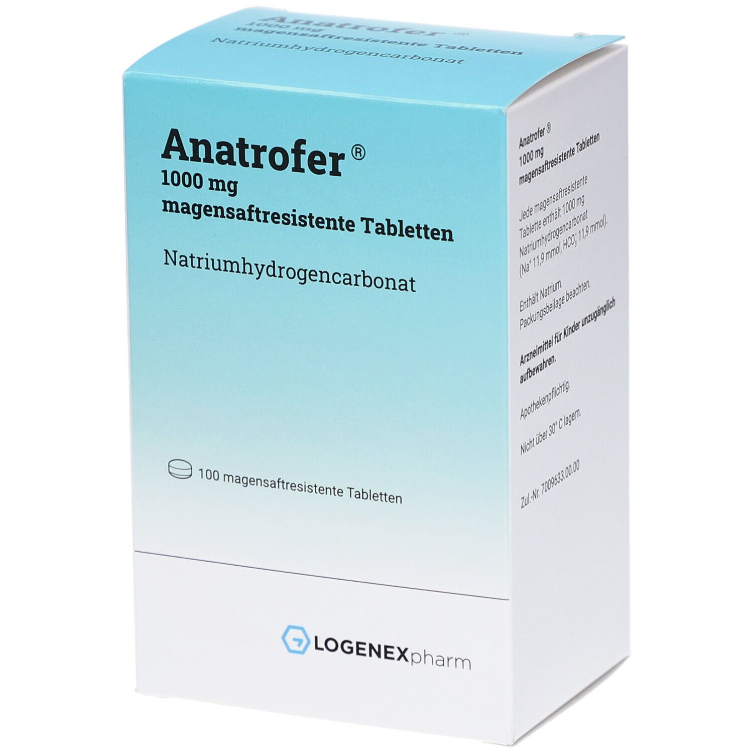ANATROFER 1000 mg magensaftresistente Tabletten