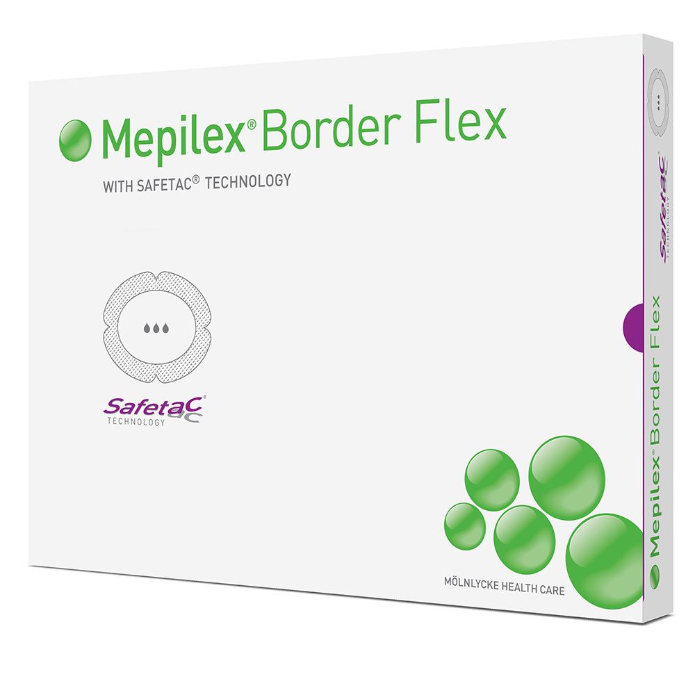 Mepilex Border Flex Schaumverb.haft.15x15 cm 10 St Verband