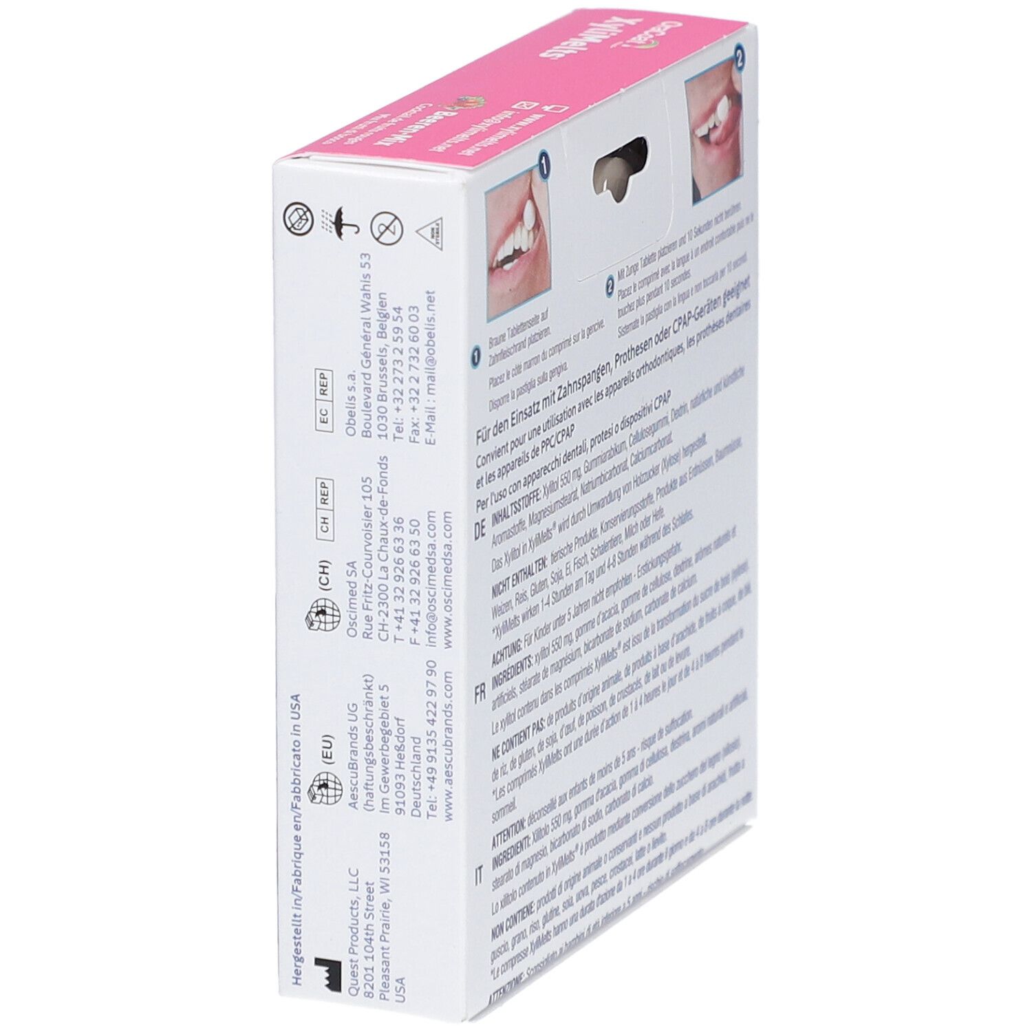 OraCoat® XyliMelts Hafttabletten Beeren-Mix gegen Mundtrockenheit