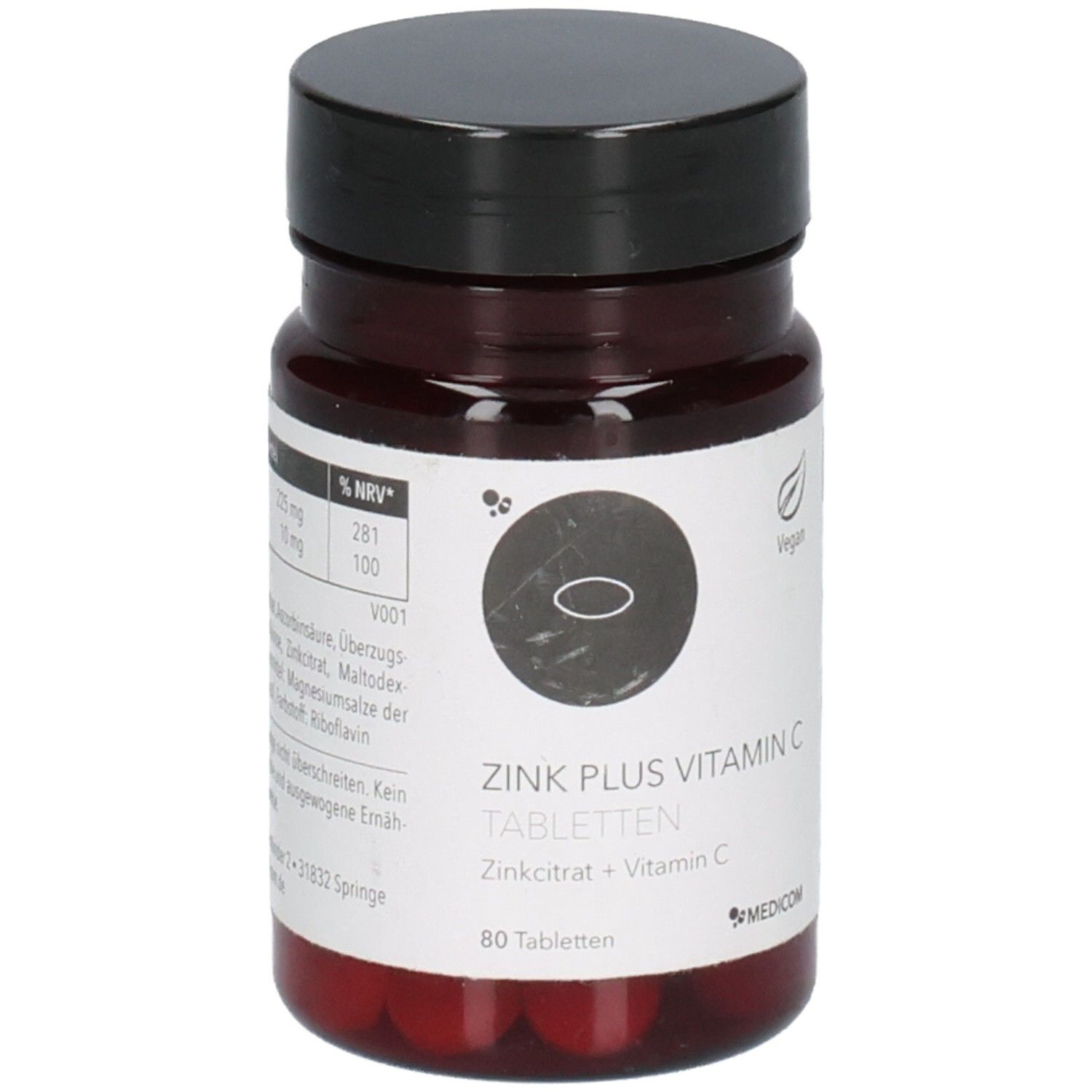 Zink Plus Vitamin C Tabletten 80 St