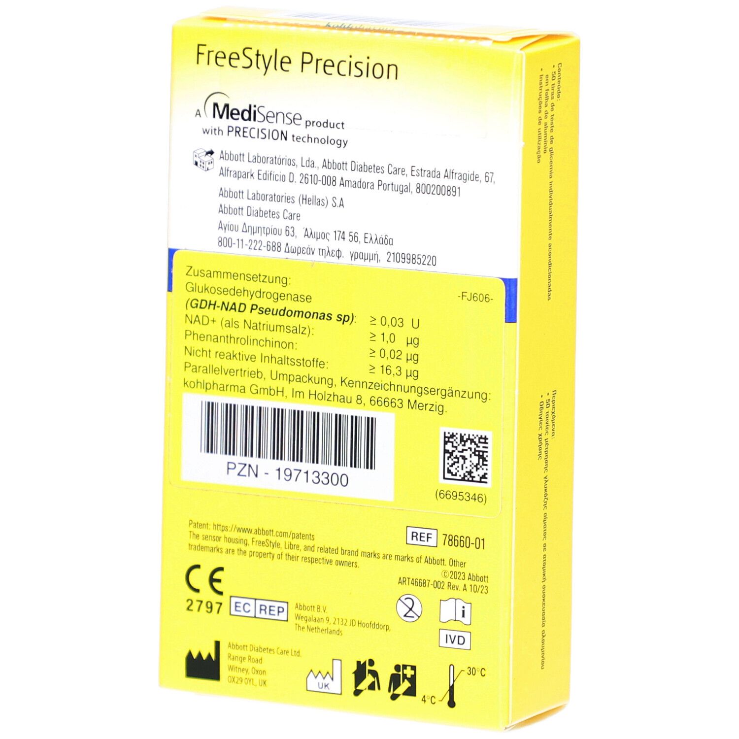 FreeStyle Precision Blutzucker-Teststreifen